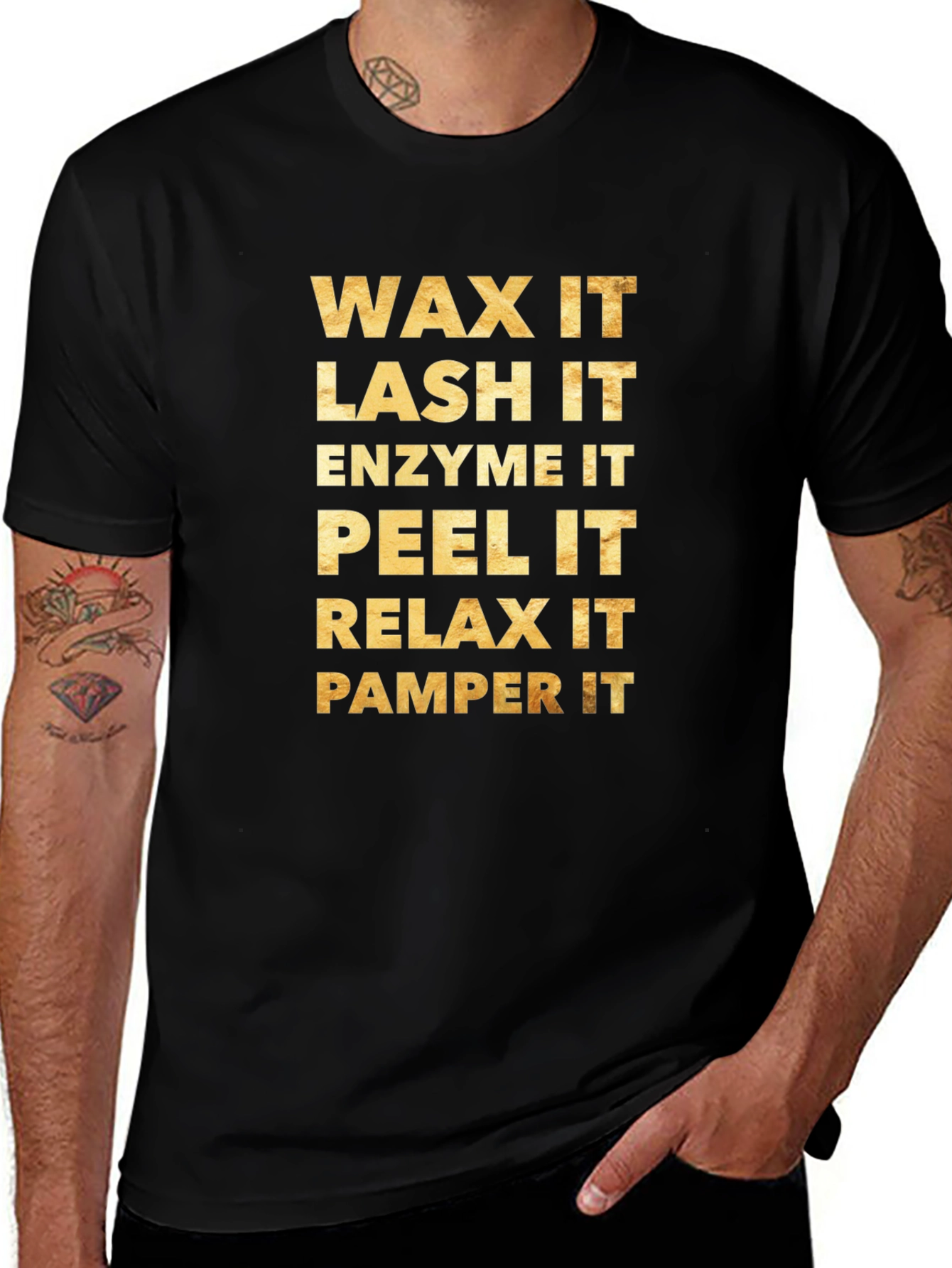 Variant 10 of Wax Lash Enzyme Peel Relax Pamper T-Shirt
