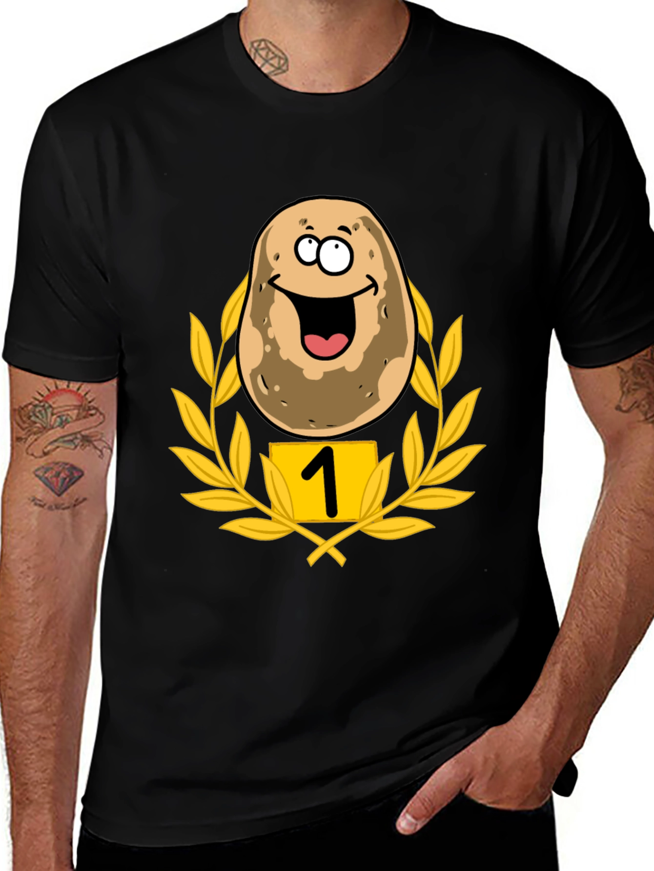 Variant 12 of Funny Number One Potato T-Shirt