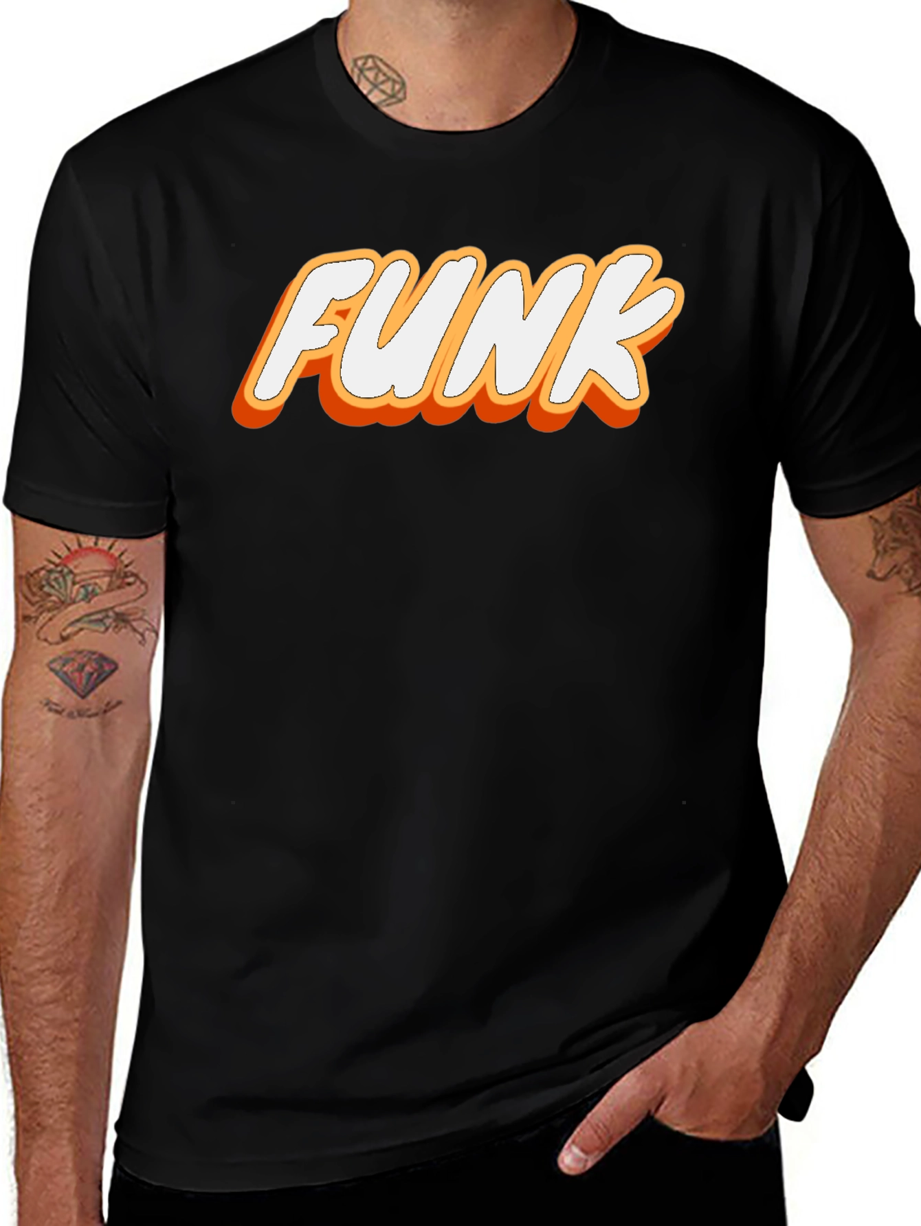 Funky Black Graphic Tee