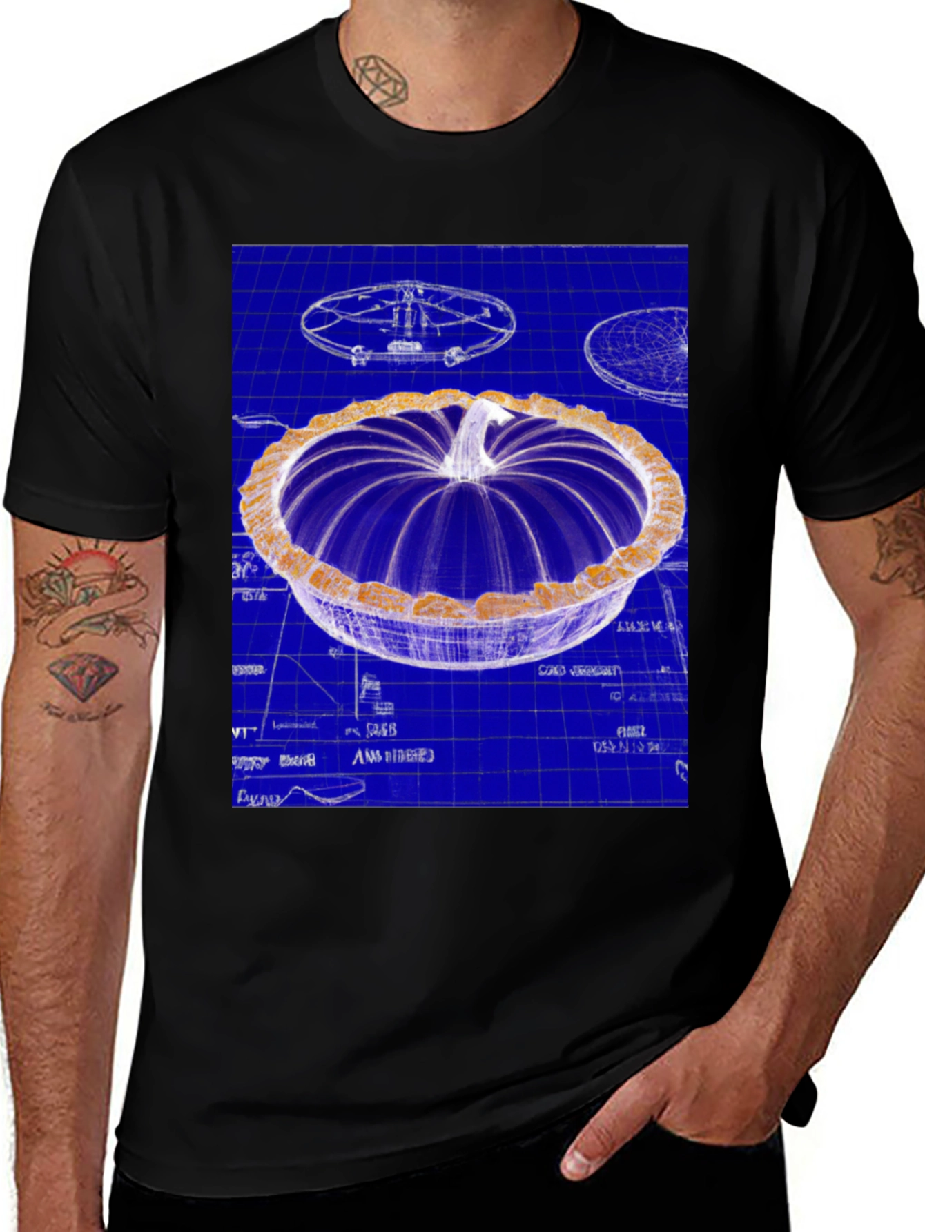 Variant 19 of Blueprint Pumpkin Pie Graphic Tee