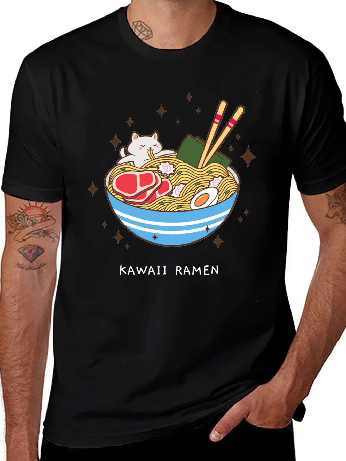 Variant 22 of Kawaii Ramen T-Shirt - Cute Anime Food Tee