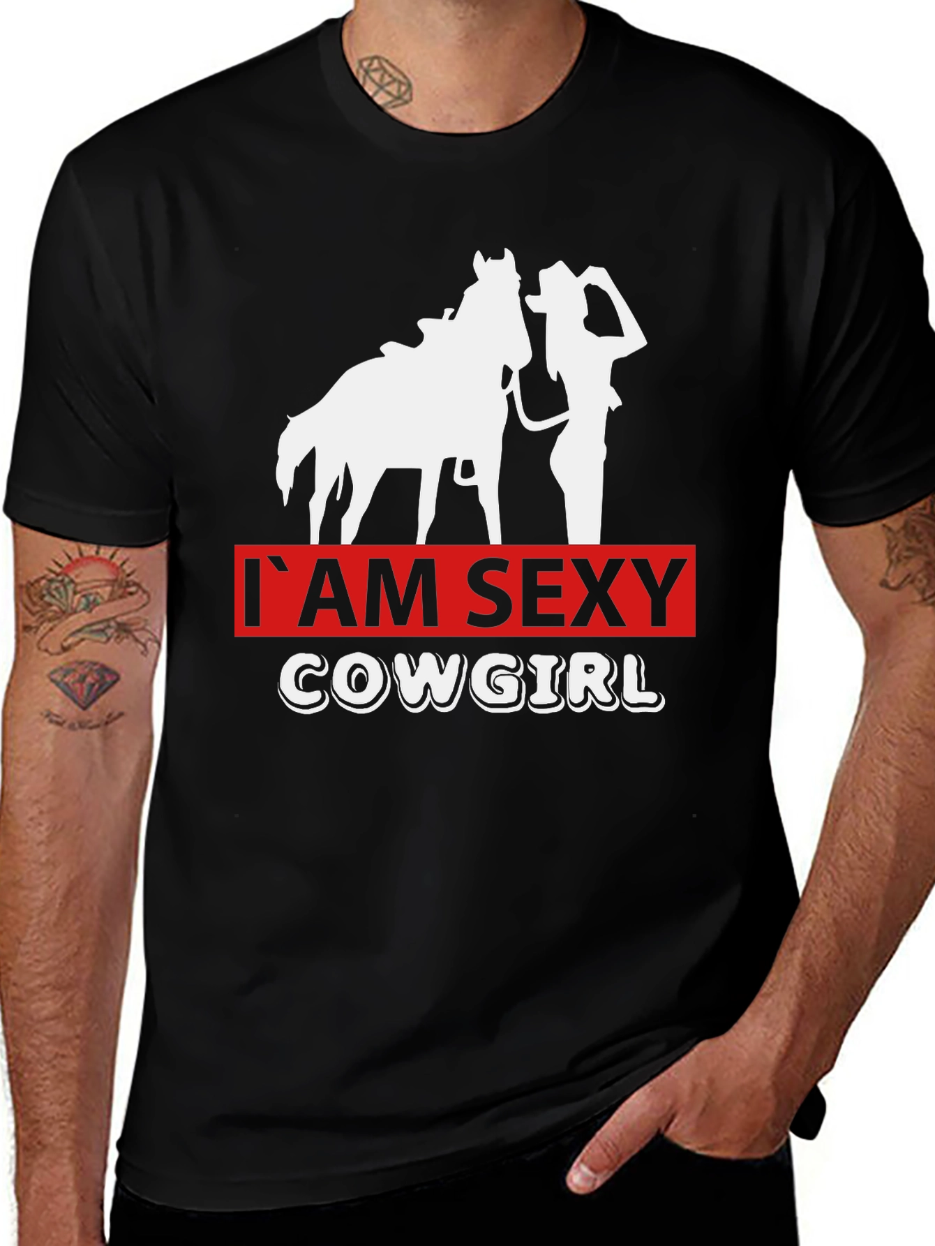 Variant 11 of I'm Sexy Cowgirl T-Shirt - Black
