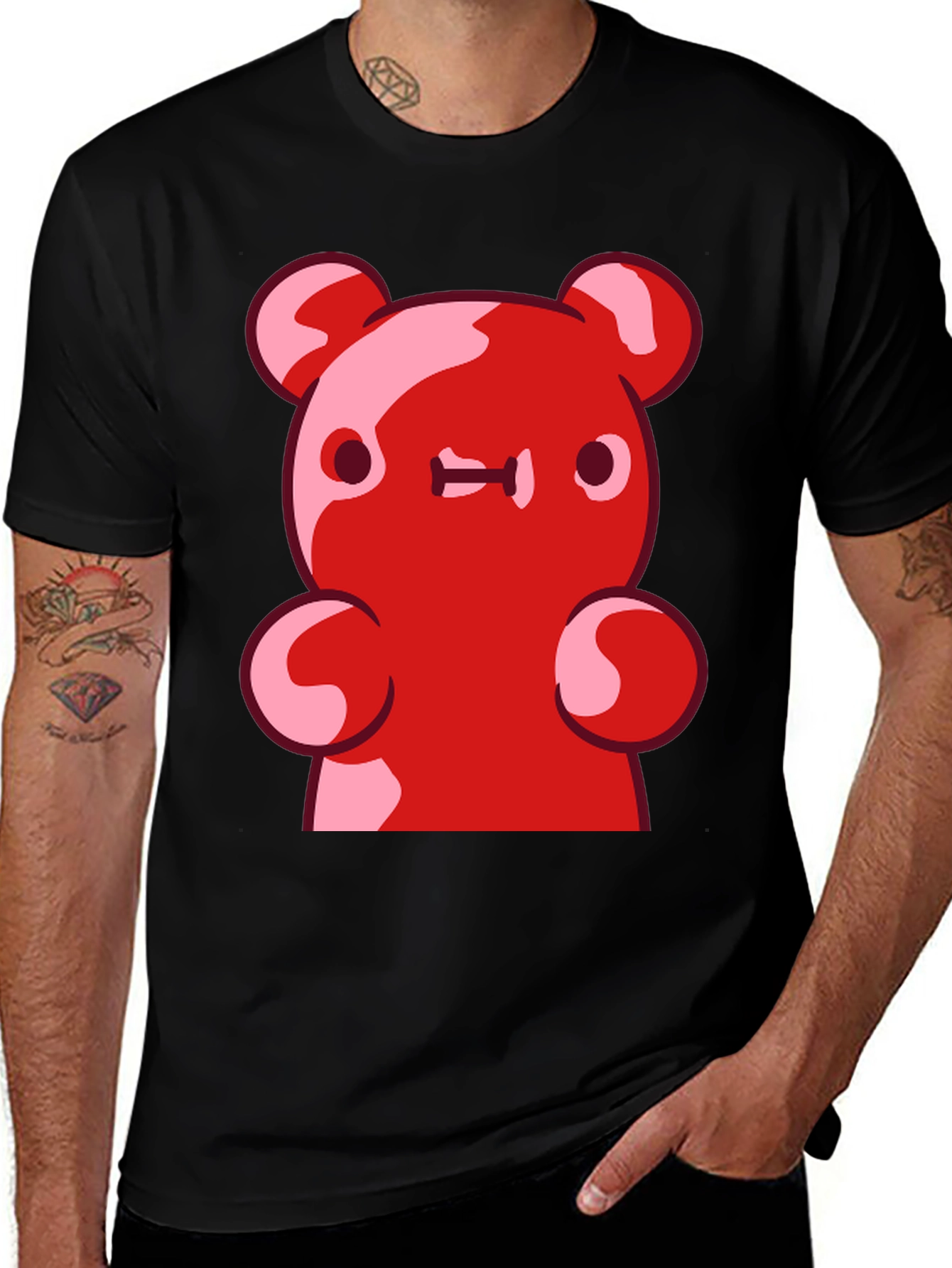 Variant 30 of Gummy Bear Graphic Tee - Fun & Unique Design