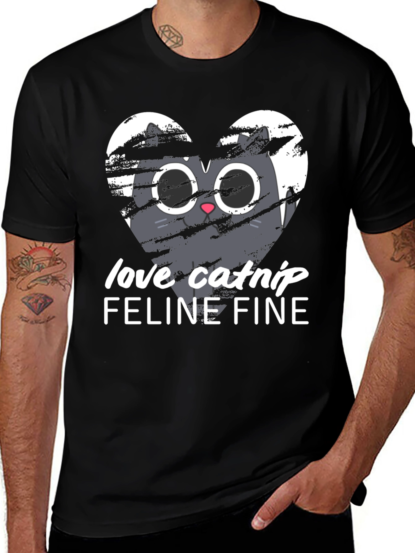 Variant 4 of Love Catnip Feline Fine T-Shirt