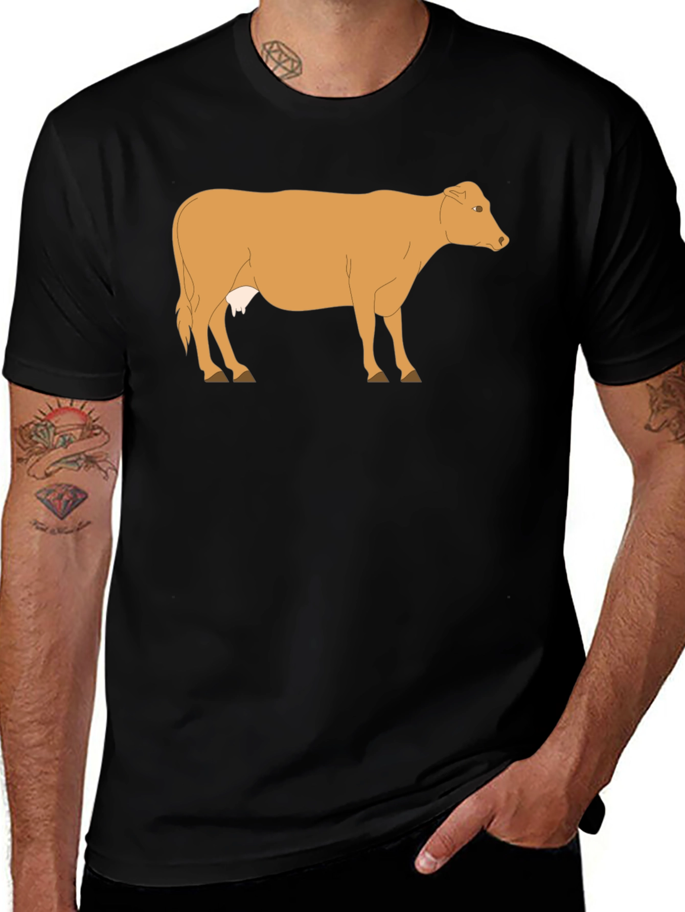 Variant 17 of Cow Graphic T-Shirt - Unisex Casual Tee
