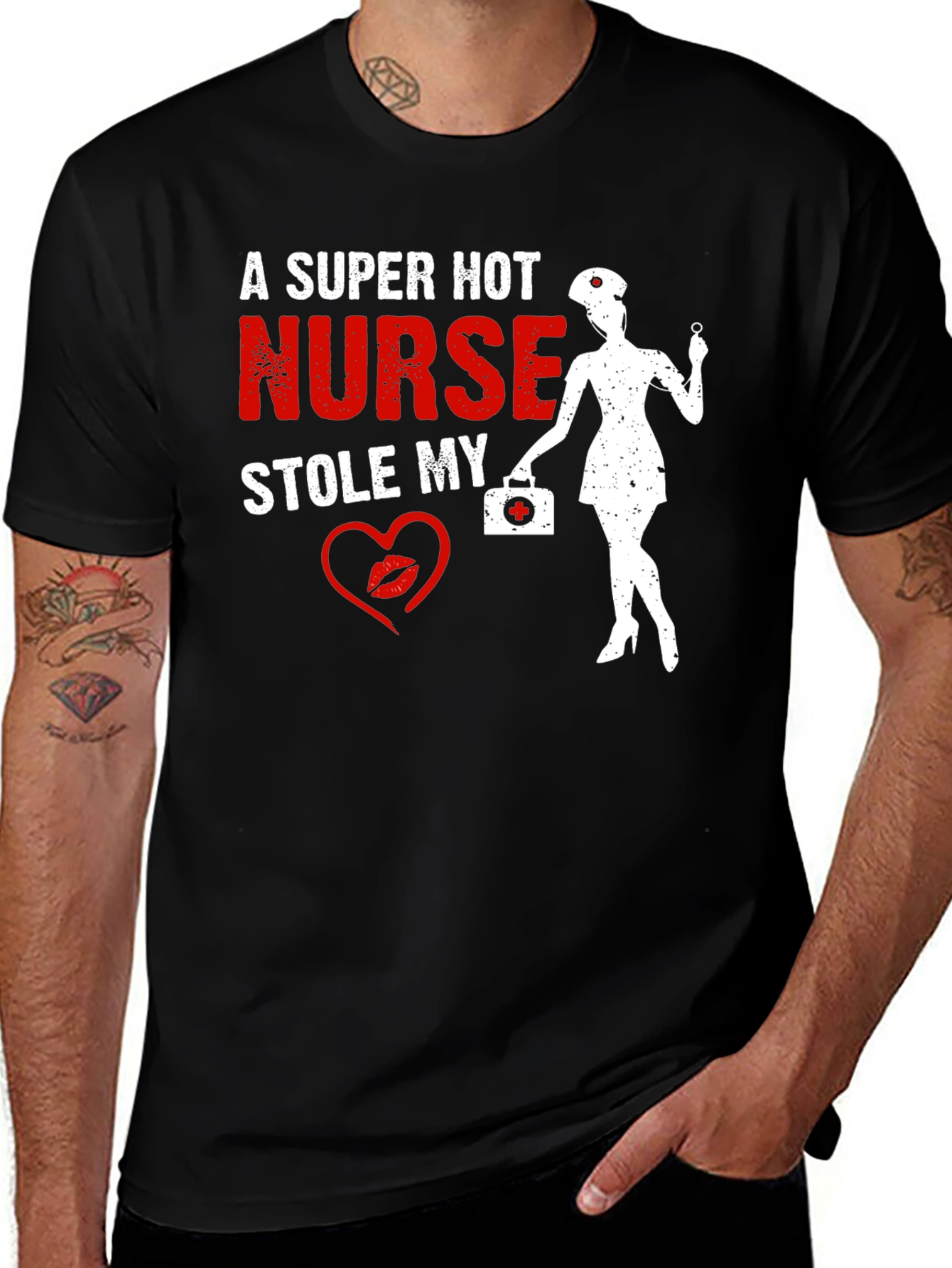 Variant 27 of Super Hot Nurse T-Shirt - Funny Graphic Tee