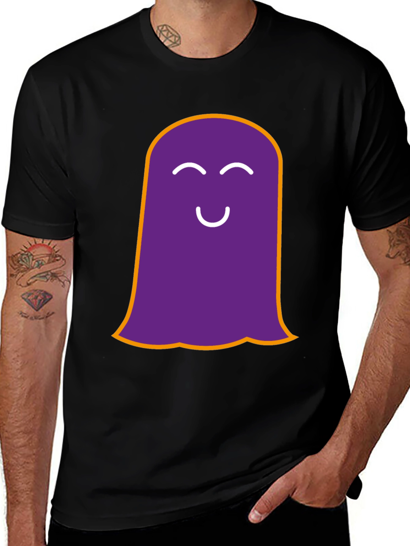 Variant 28 of Funny Ghost Graphic Tee - Spooky Season Shirt