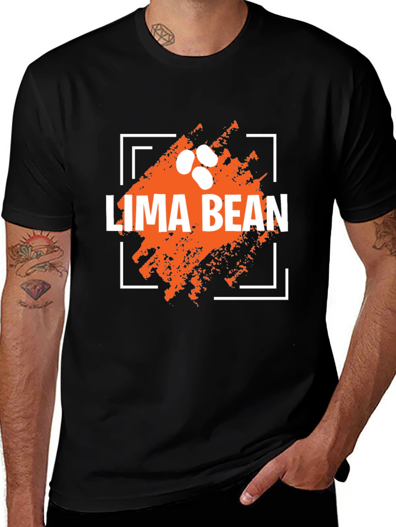 Lima Bean T-Shirt - Fun Food Graphic Tee