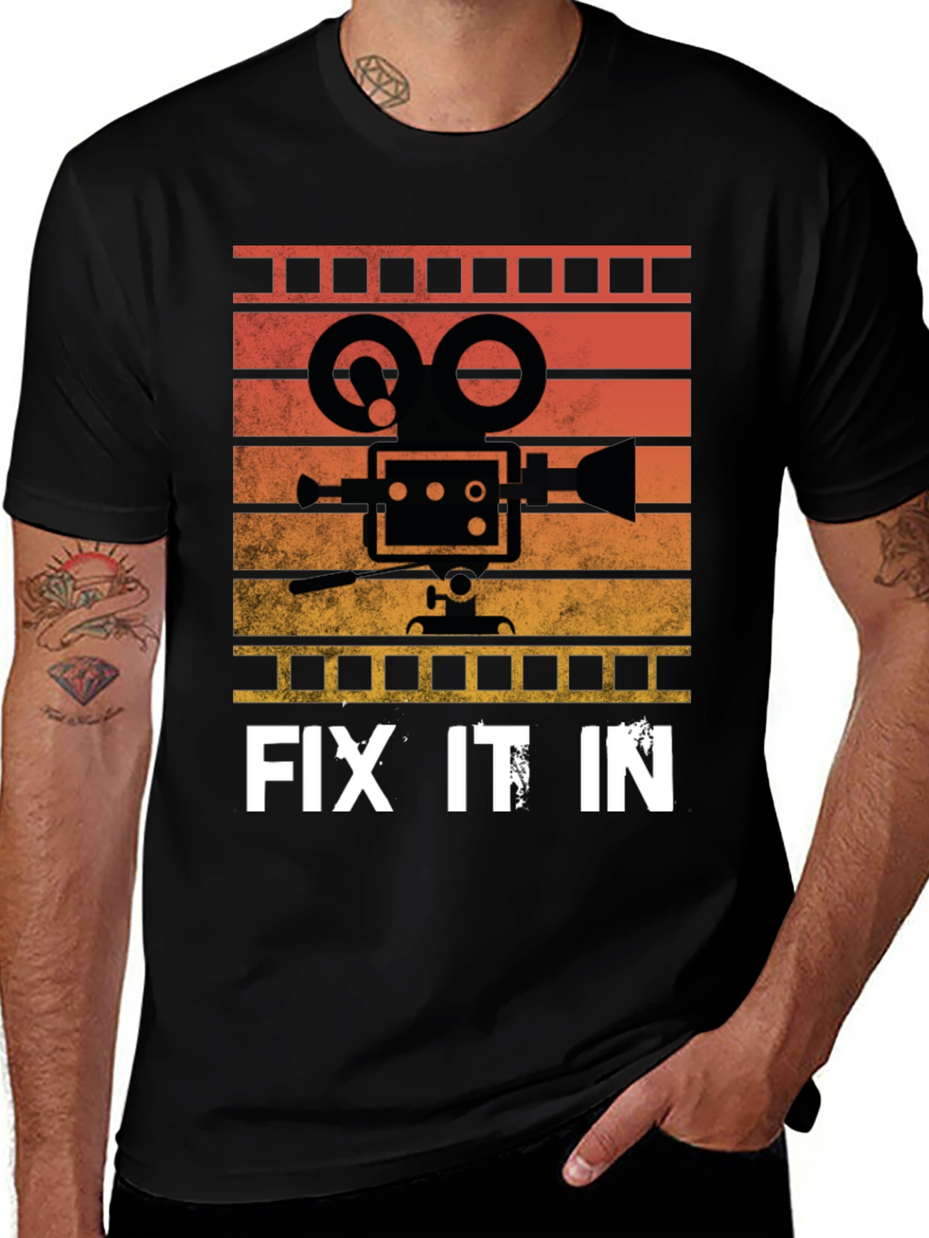 Variant 21 of Vintage Film Camera T-Shirt - Fix It In Post