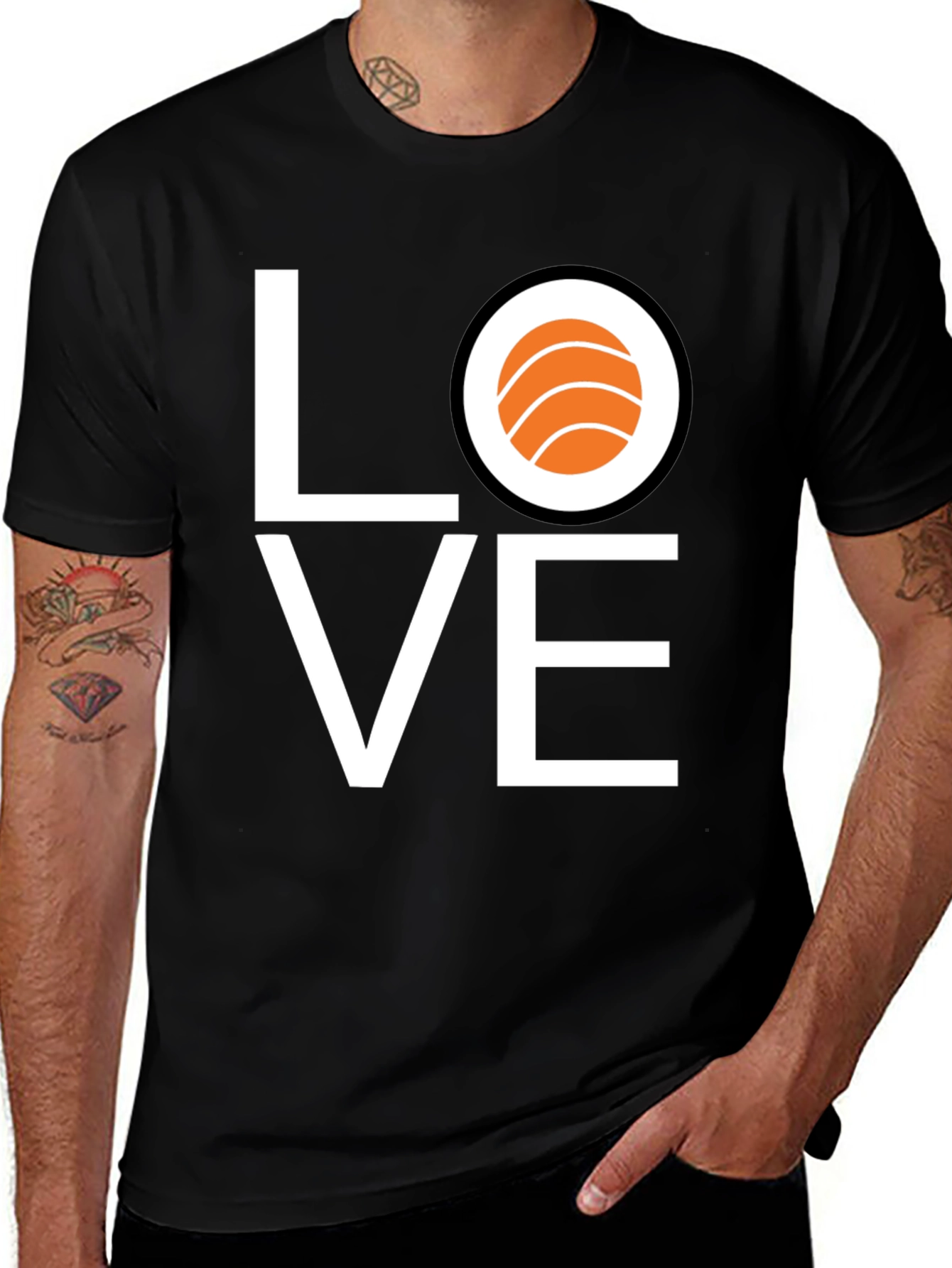 Variant 23 of Sushi Love Black T-Shirt - Casual Wear
