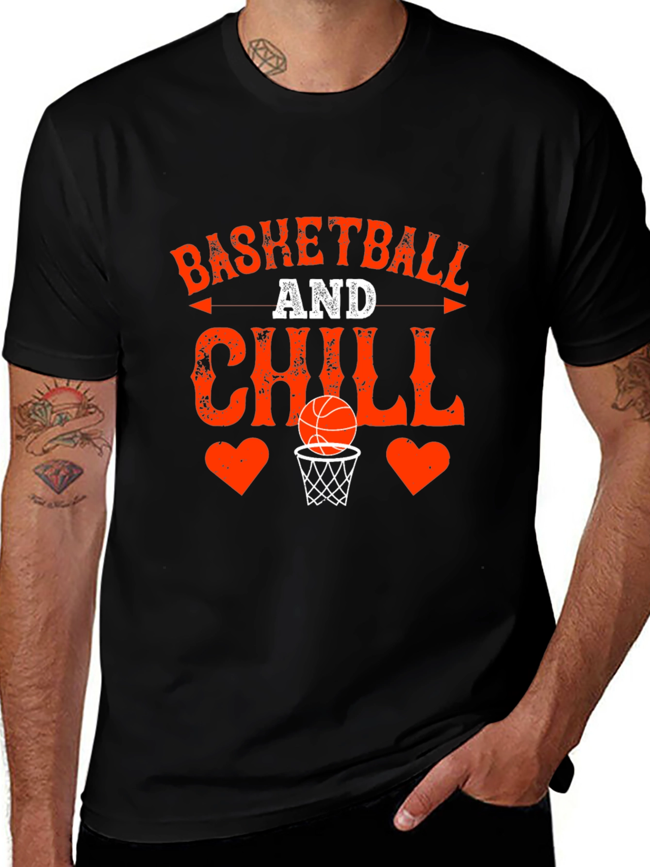 Variant 11 of Basketball and Chill Graphic Tee