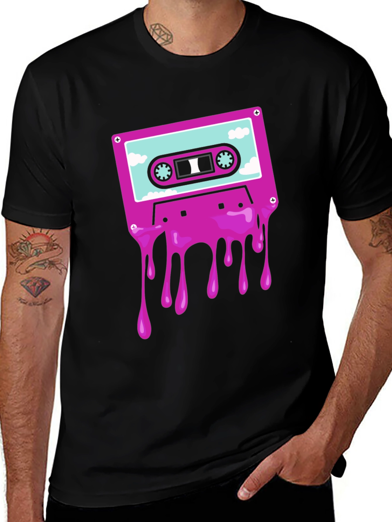 Variant 16 of Retro Cassette Tape Graphic Tee