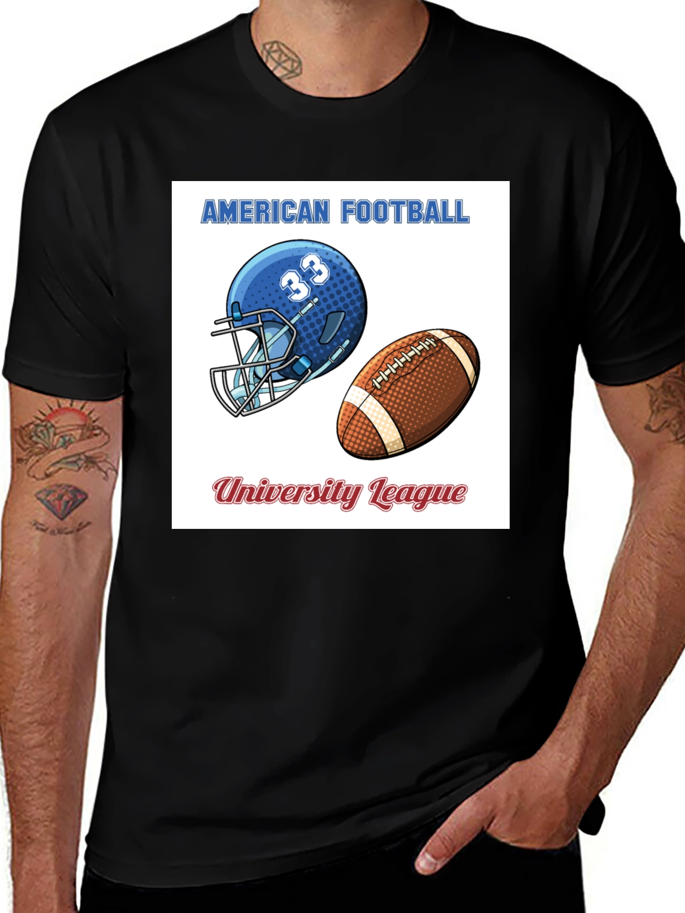 Variant 27 of American Football University League T-Shirt