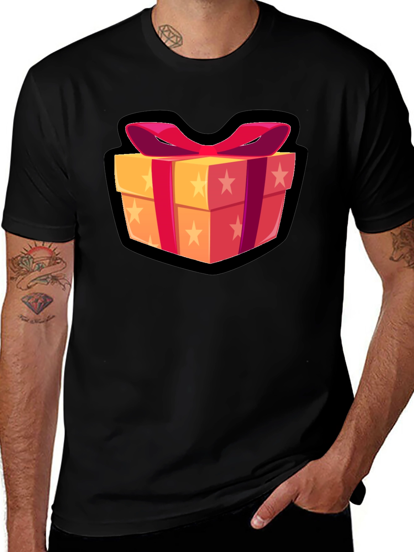 Variant 27 of Festive Gift Box Graphic Tee - Soft Cotton Comfort