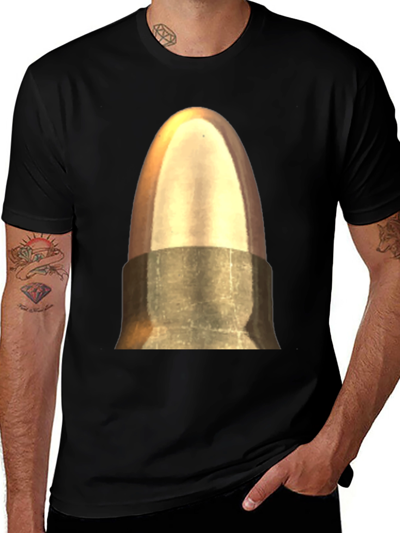Variant 20 of Bullet Graphic Tee - Bold Statement Shirt