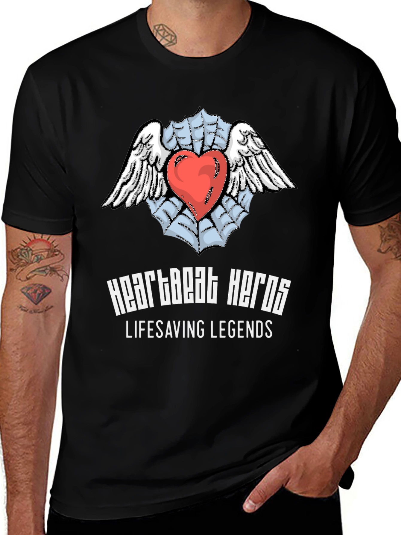 Variant 11 of Heartbeat Heroes Lifesaving Legends Graphic T-Shirt