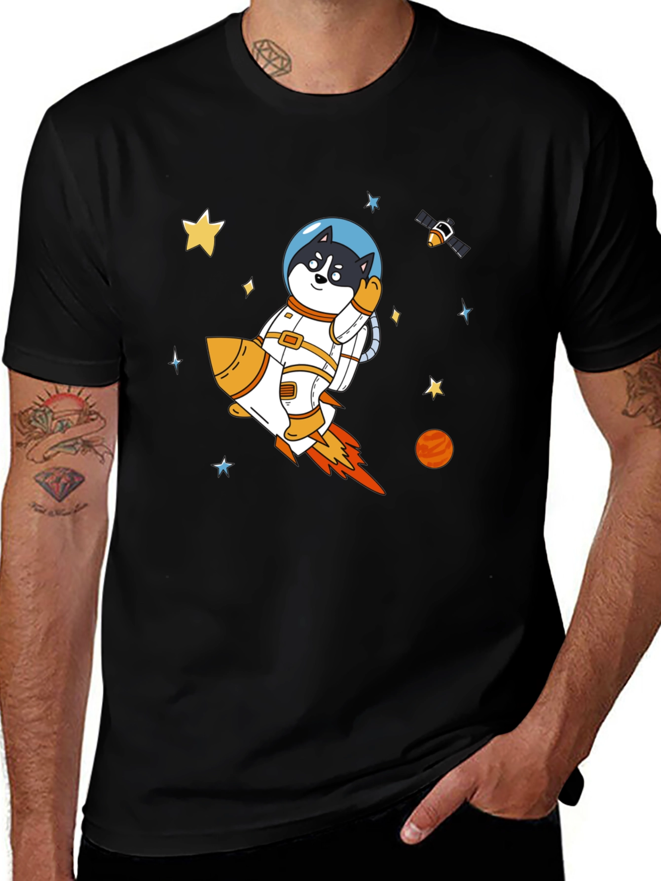 Variant 11 of Space Dog T-Shirt - Shiba Inu Astronaut