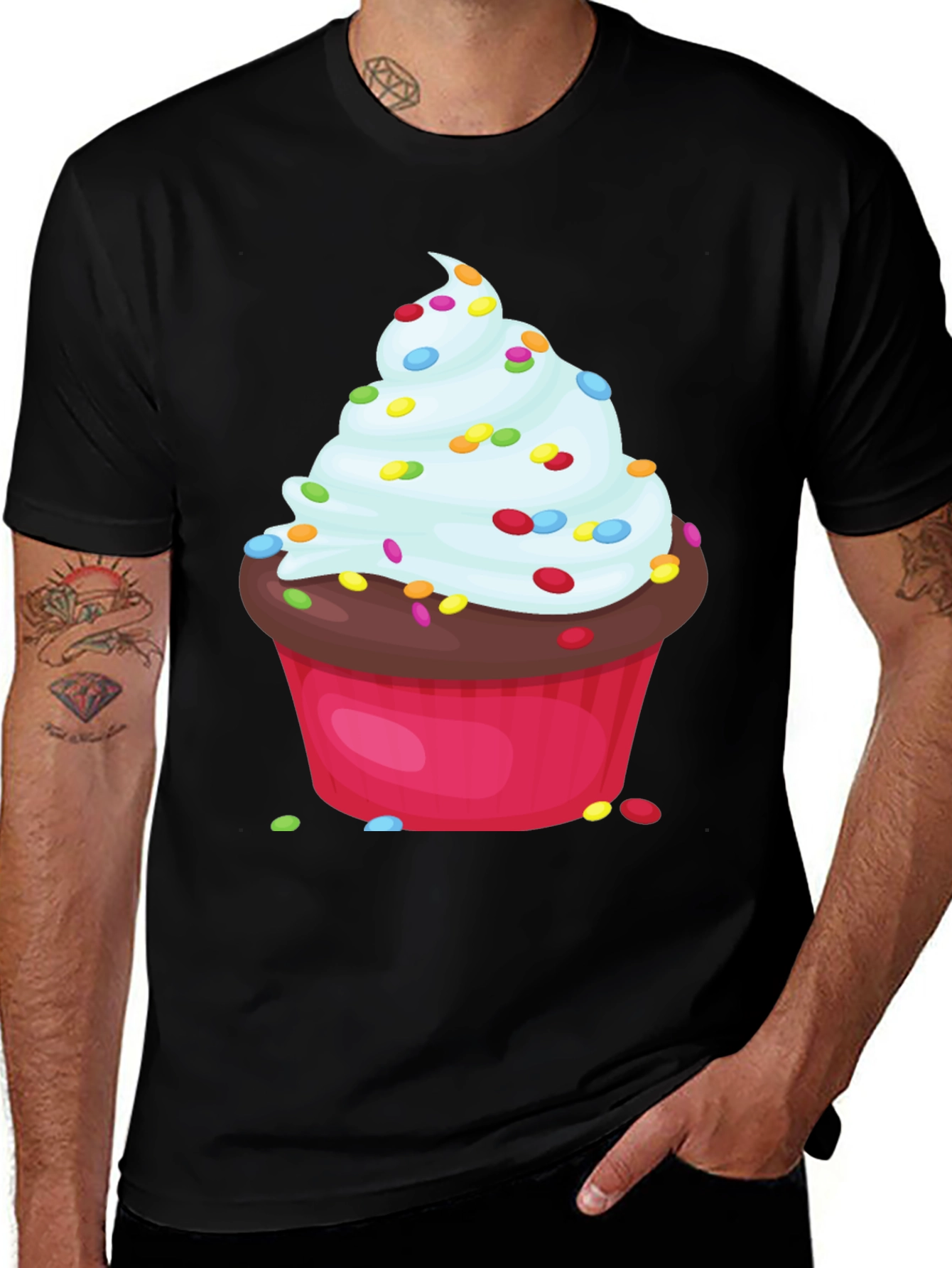 Variant 24 of Cupcake Graphic T-Shirt - Sweet Treat Tee