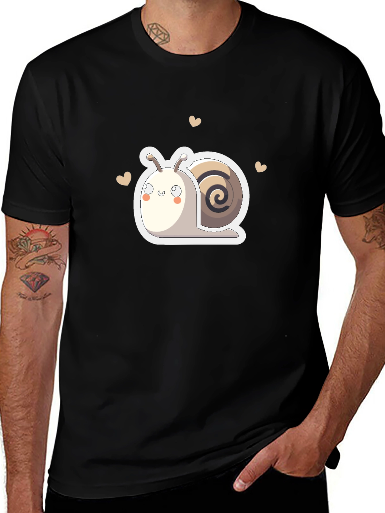 Variant 26 of Cute Cartoon Snail Graphic T-Shirt