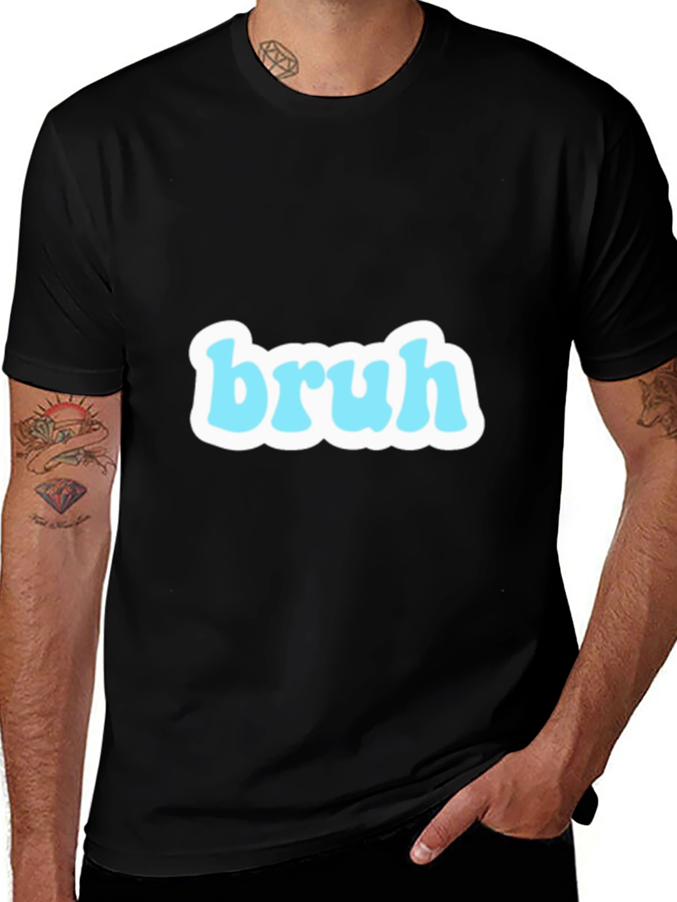 Variant 24 of Bruh Graphic T-Shirt - Casual Style