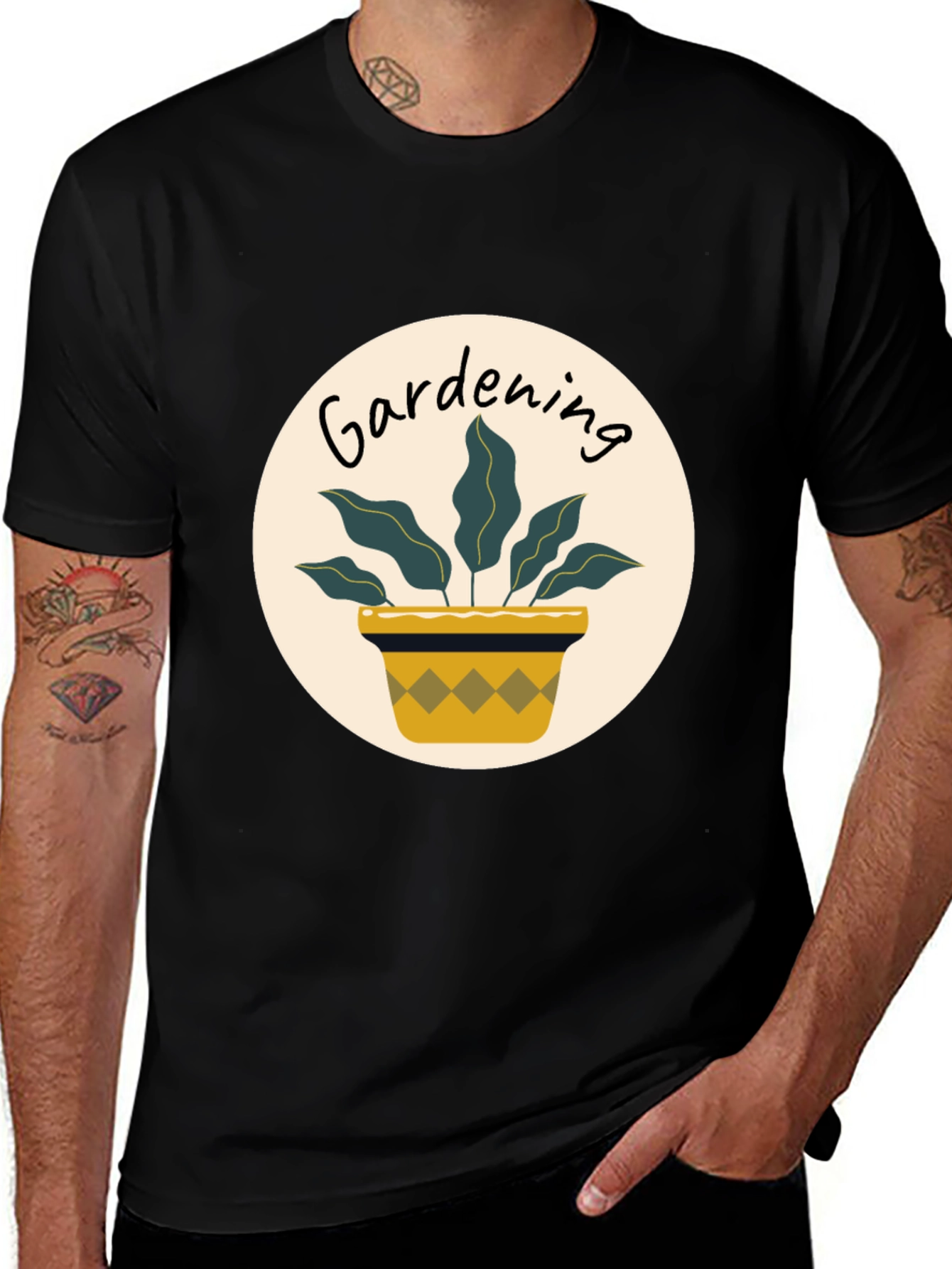 Variant 8 of Gardening Plant Graphic Tee - Stylish Comfort