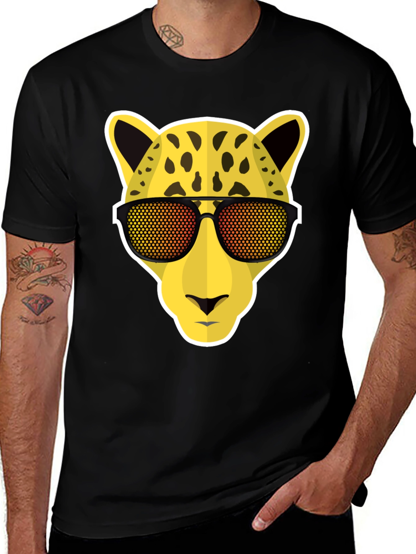 Variant 7 of Cool Cheetah Tee: Fun Animal Graphic T-Shirt
