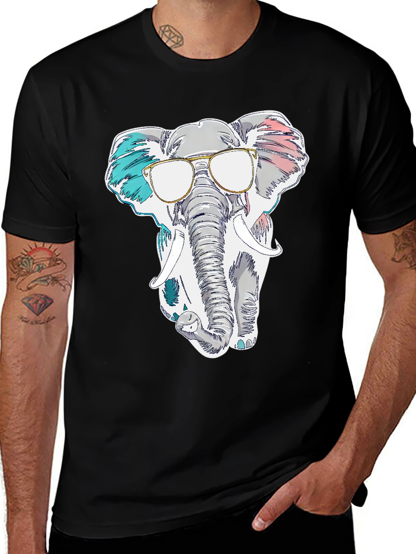 Variant 8 of Cool Elephant Graphic T-Shirt