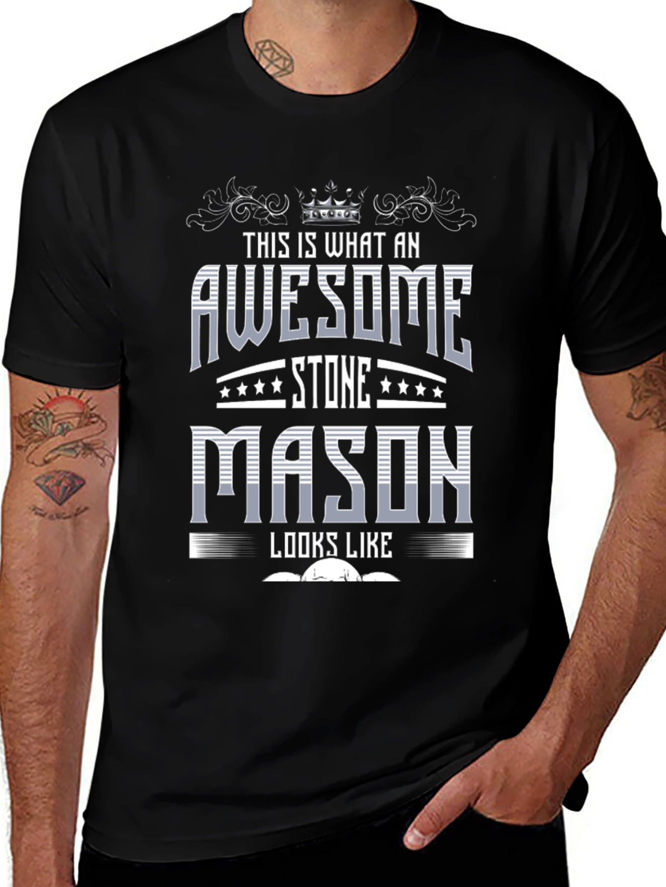 Variant 13 of Awesome Stone Mason Graphic T-Shirt