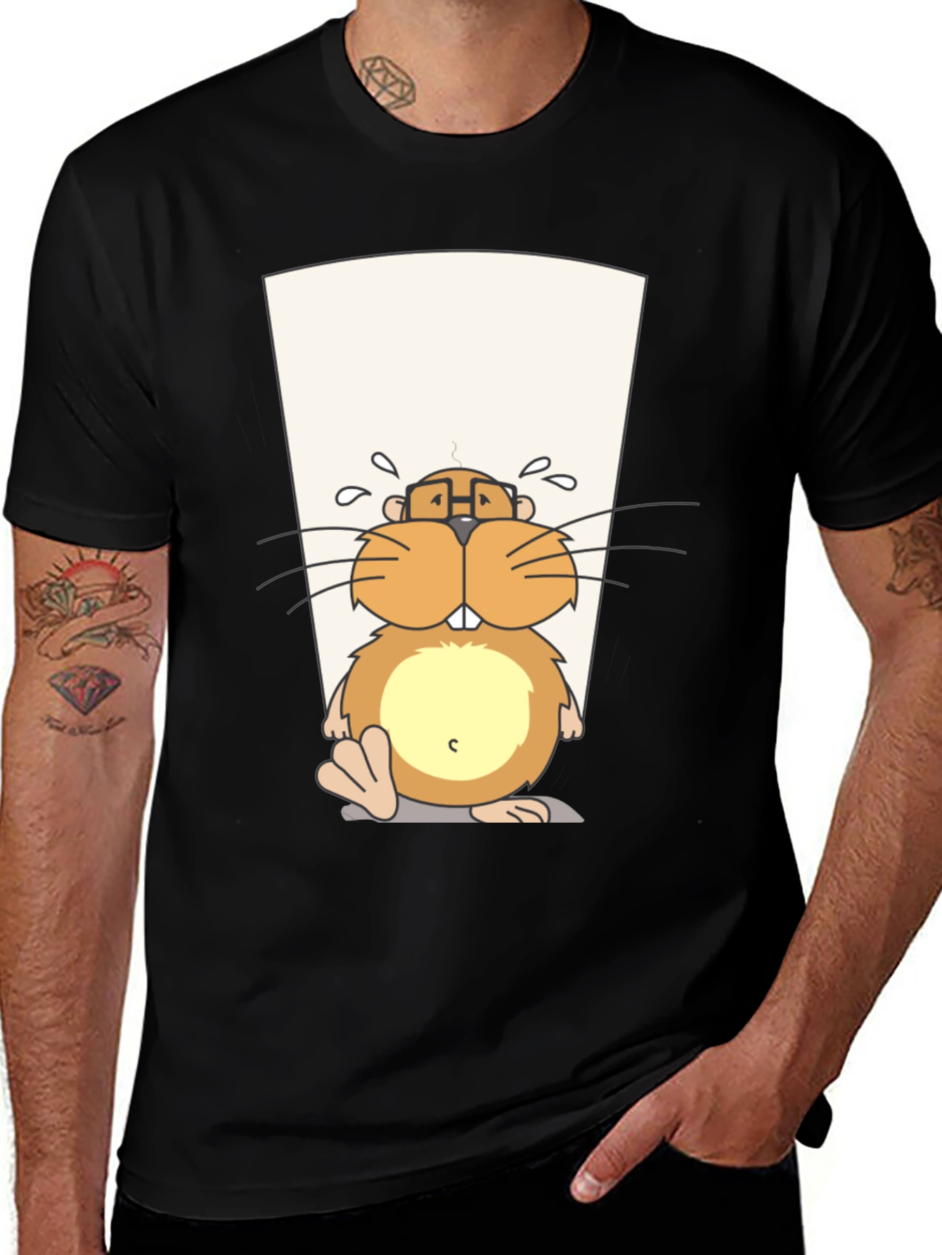 Funny Beaver T-Shirt - Cartoon Graphic Tee