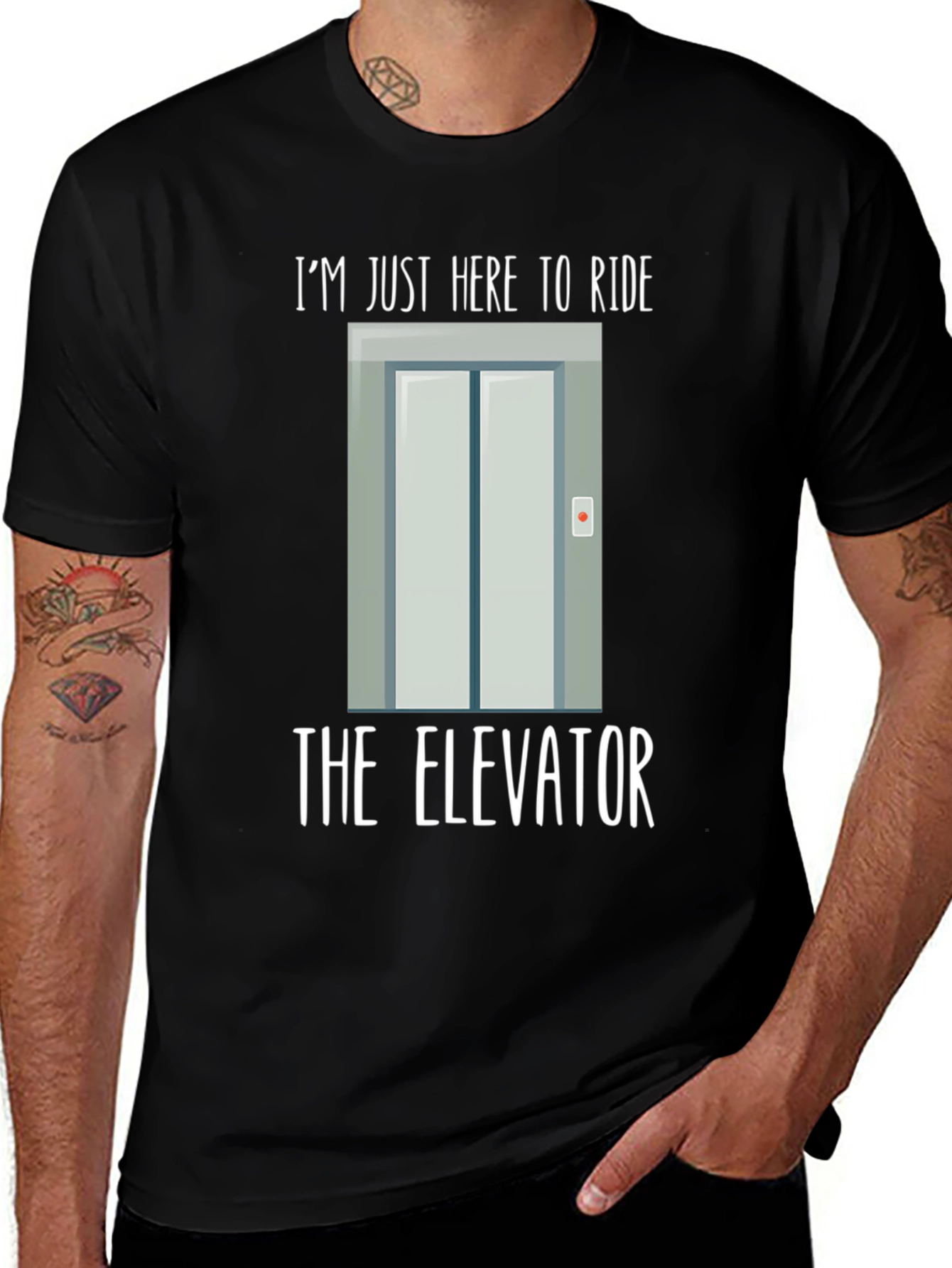Variant 18 of Ride the Elevator Graphic T-Shirt