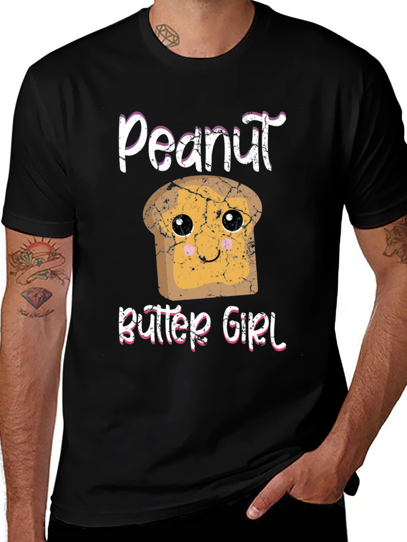 Variant 24 of Peanut Butter Girl T-Shirt - Cute Graphic Tee