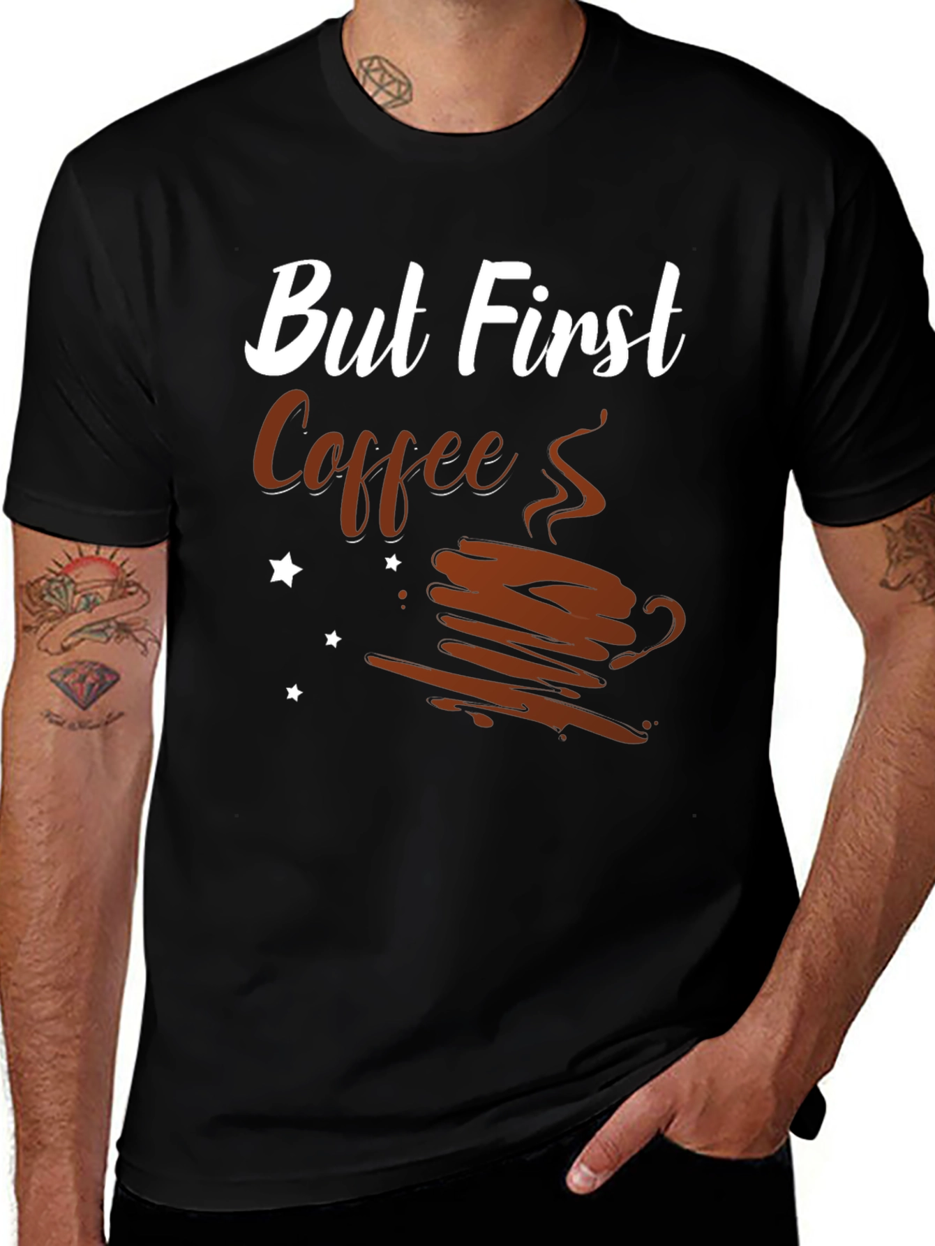Variant 25 of But First Coffee Graphic Tee - Unisex