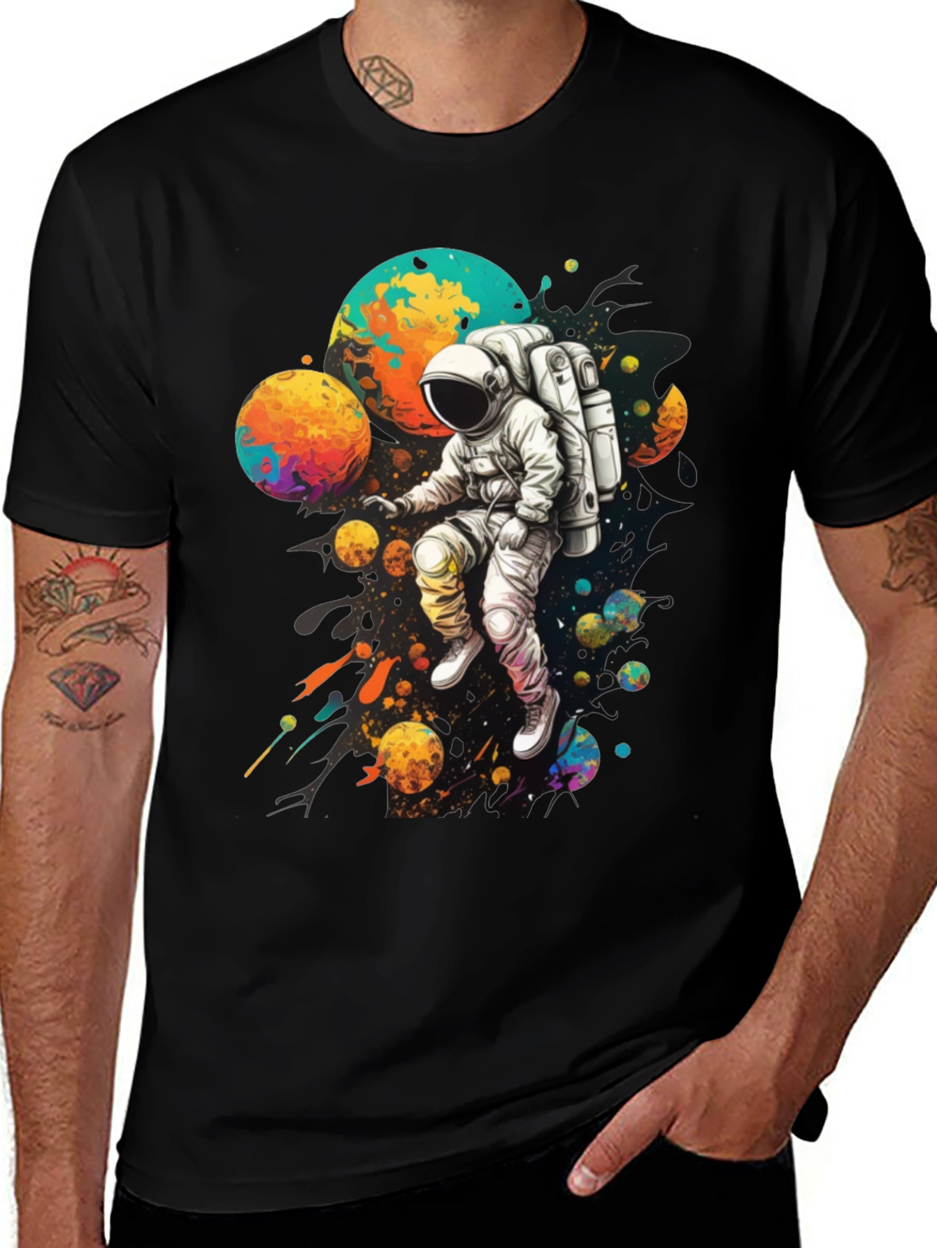 Variant 27 of Astronaut Galaxy Graphic T-Shirt - Space Adventure