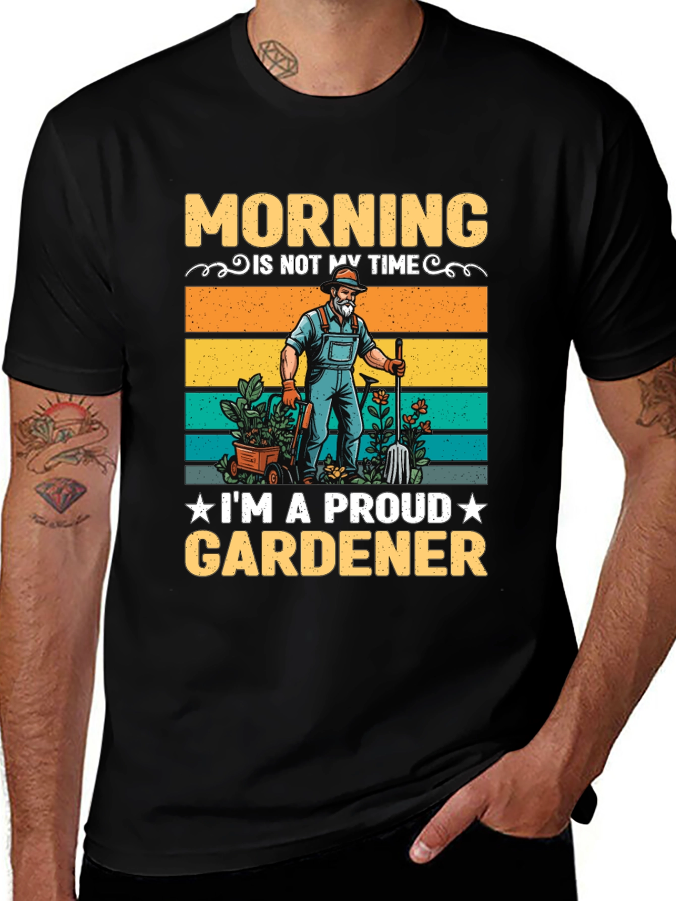 Proud Gardener T-Shirt: Morning is Not My Time