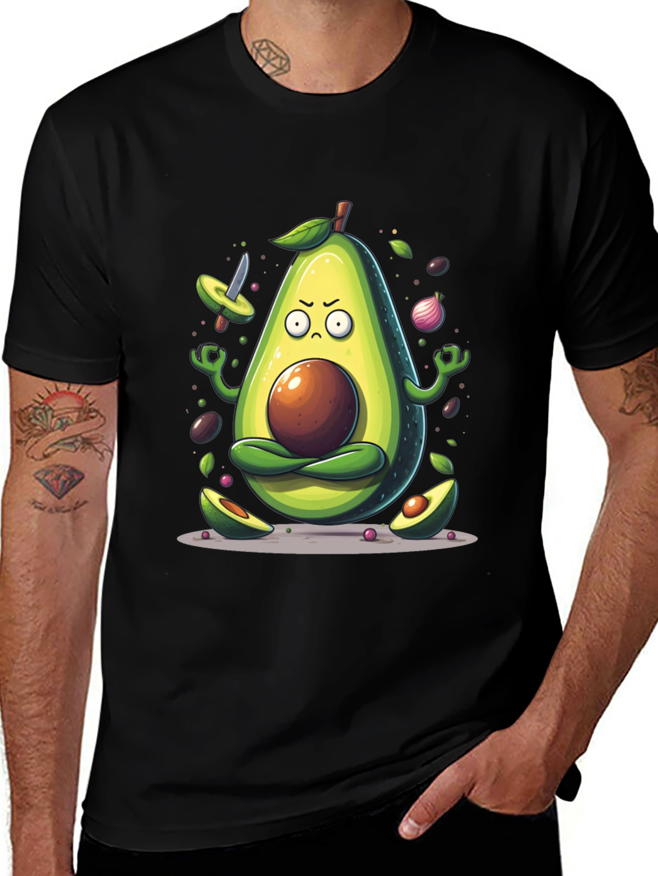 Zen Avocado Meditation T-Shirt