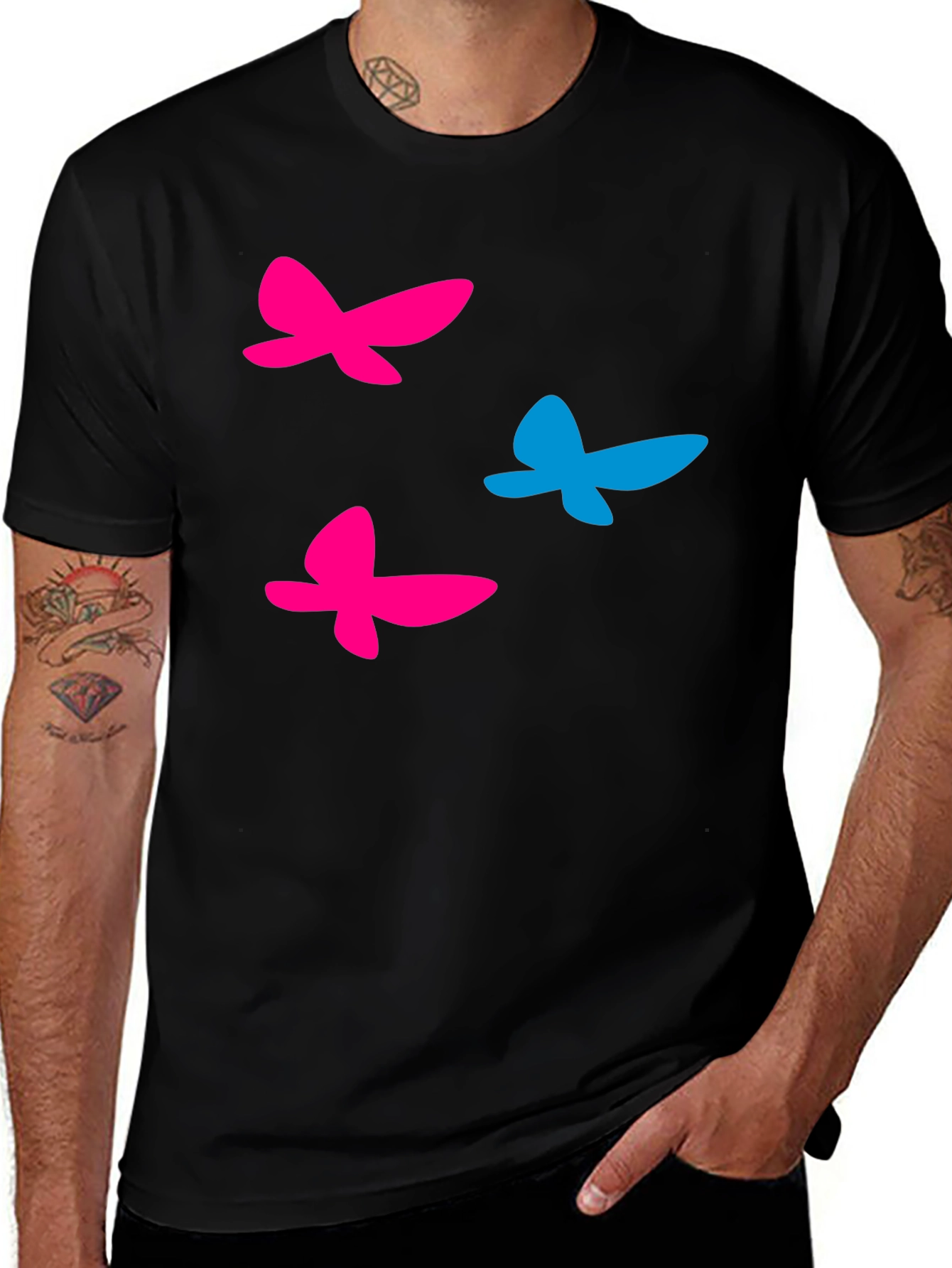 Variant 2 of Butterfly Graphic T-Shirt - Fun Casual Wear