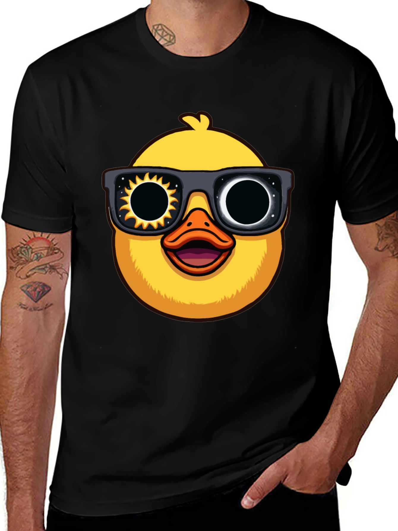 Variant 18 of Cool Duck Sun & Moon Sunglasses Graphic Tee