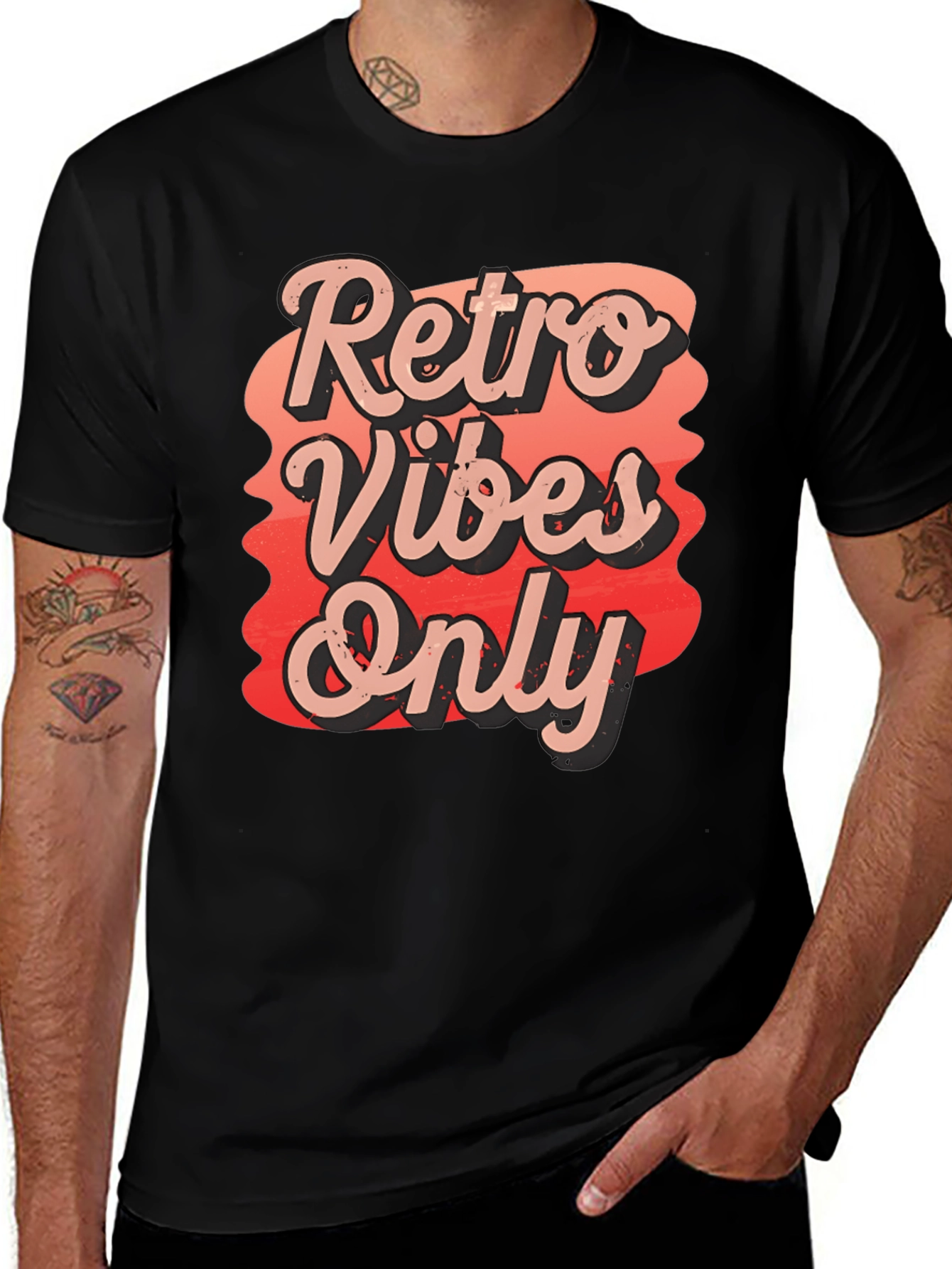 Variant 16 of Retro Vibes Only Graphic Tee - Vintage Style T-Shirt