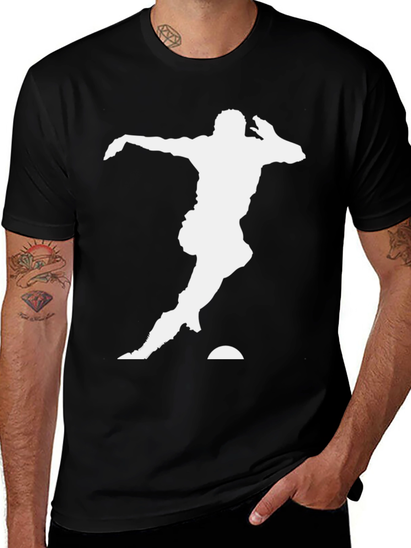 Variant 22 of Athlete Silhouette Black Tee