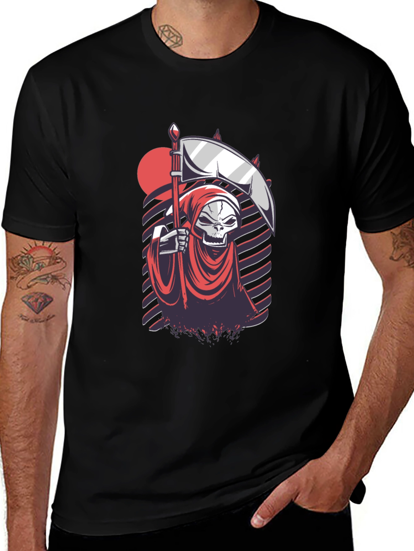 Variant 20 of Grim Reaper Graphic Tee - Black