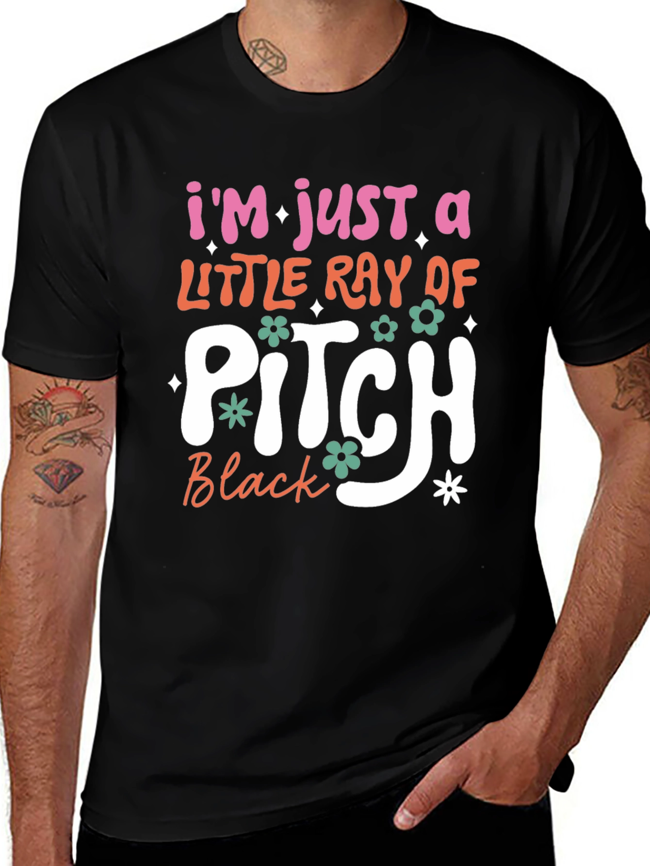 Variant 28 of "I'm Just a Little Ray of Pitch Black" Graphic Tee