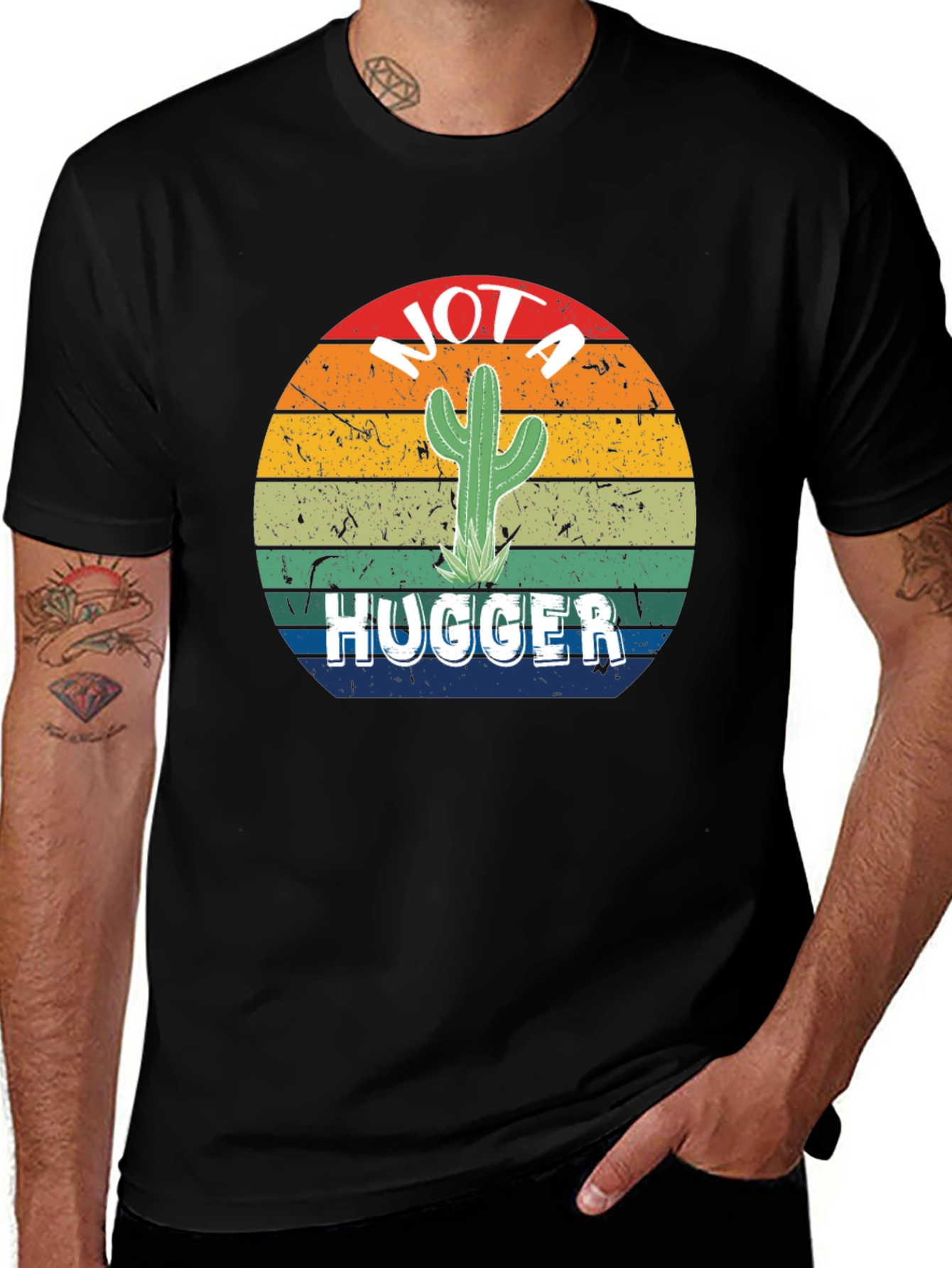 Variant 7 of Not A Hugger Cactus Graphic T-Shirt