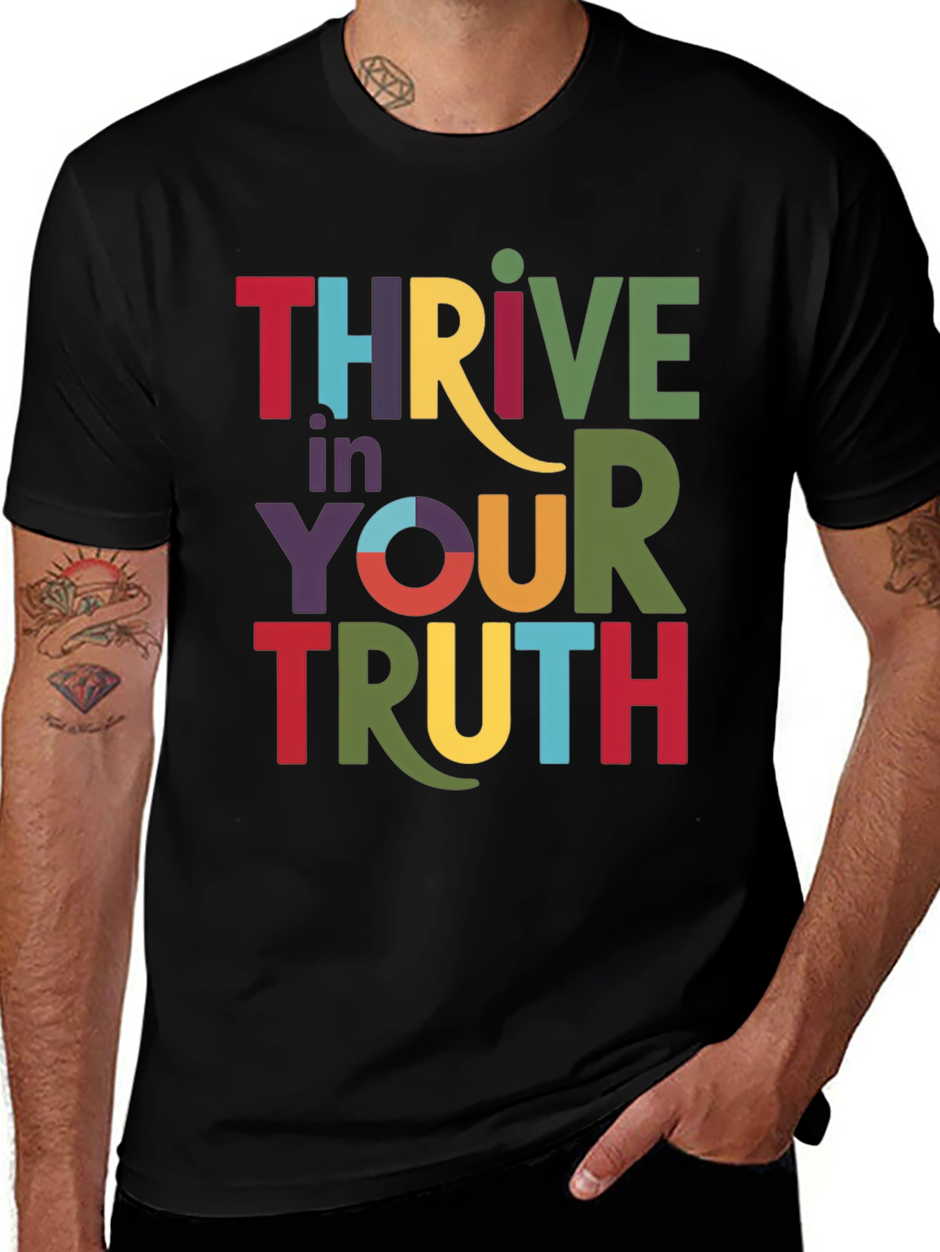 Variant 5 of Thrive in Your Truth Graphic Tee - Black