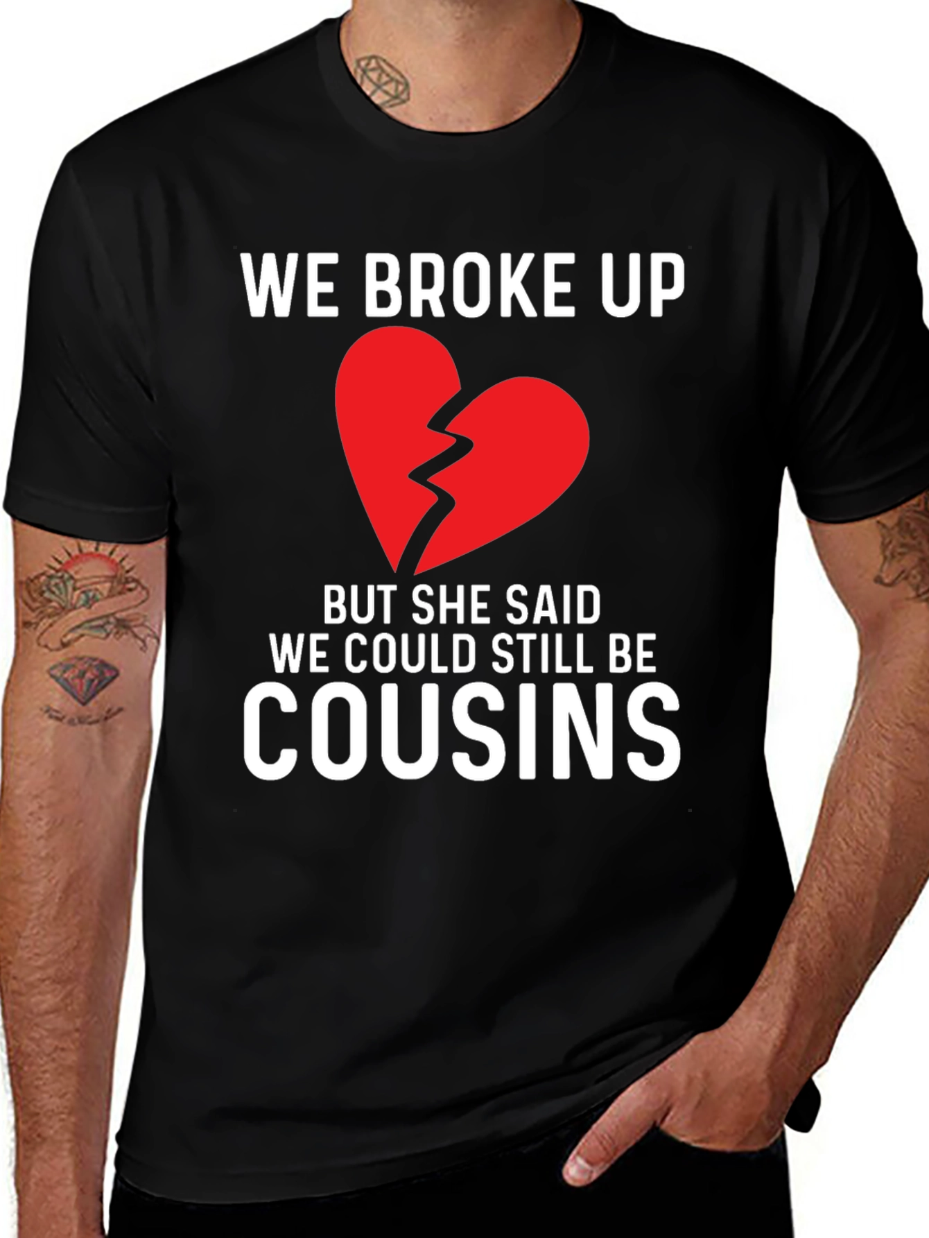 Variant 19 of Funny Broken Heart Cousin T-Shirt