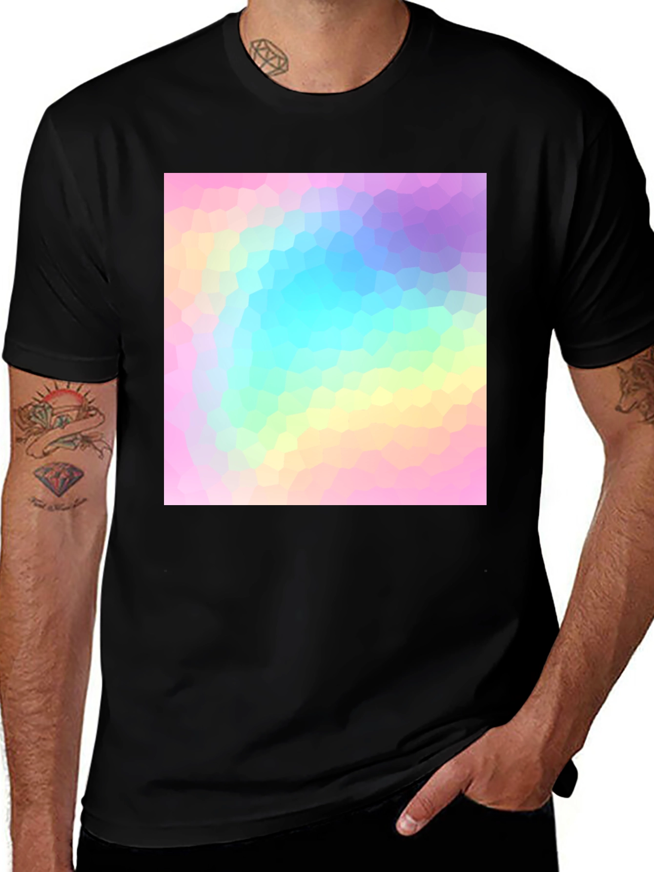 Variant 9 of Modern Geometric Pastel T-Shirt