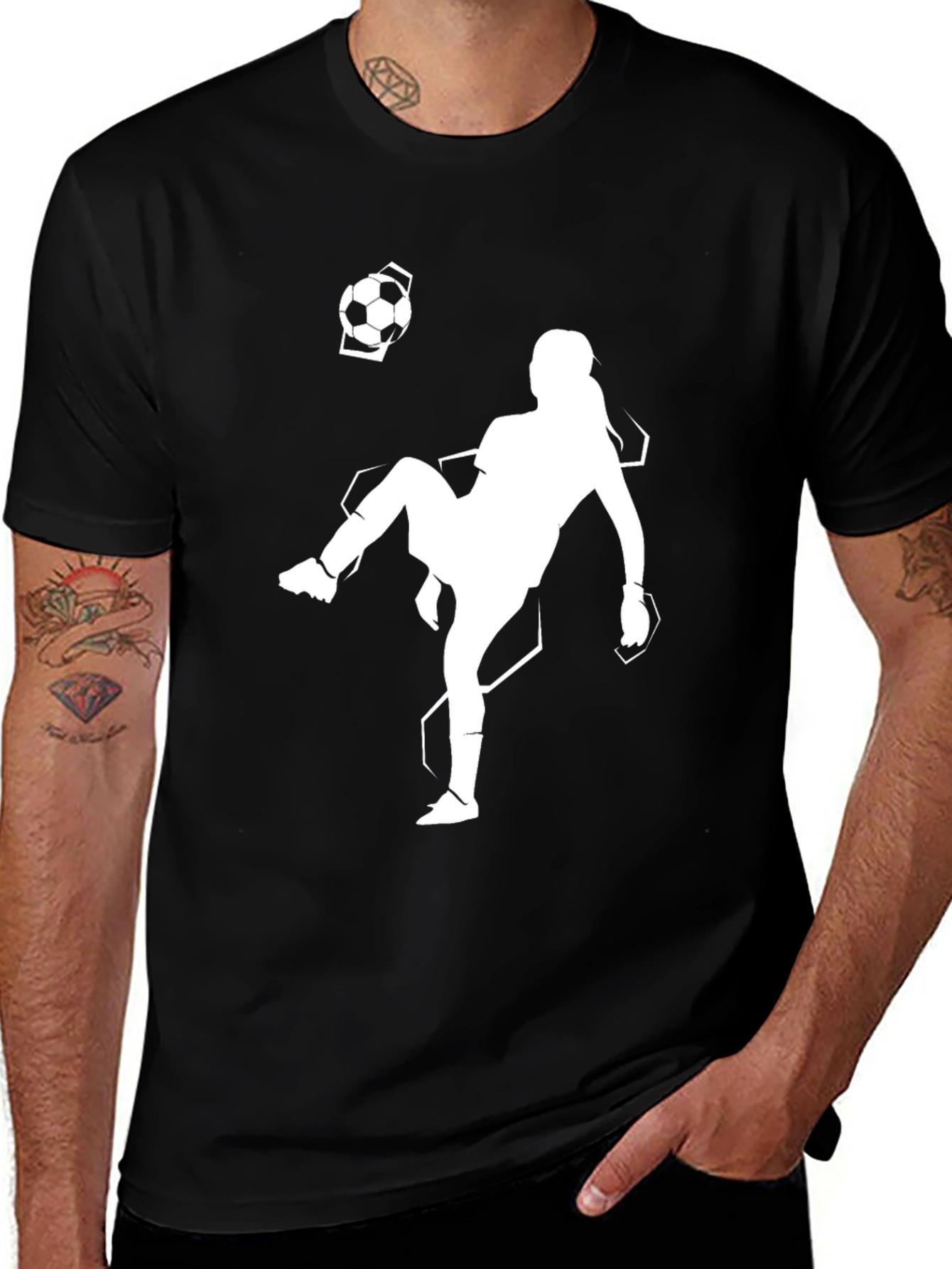 Variant 7 of Soccer Player Graphic Tee - Stylish & Sporty!