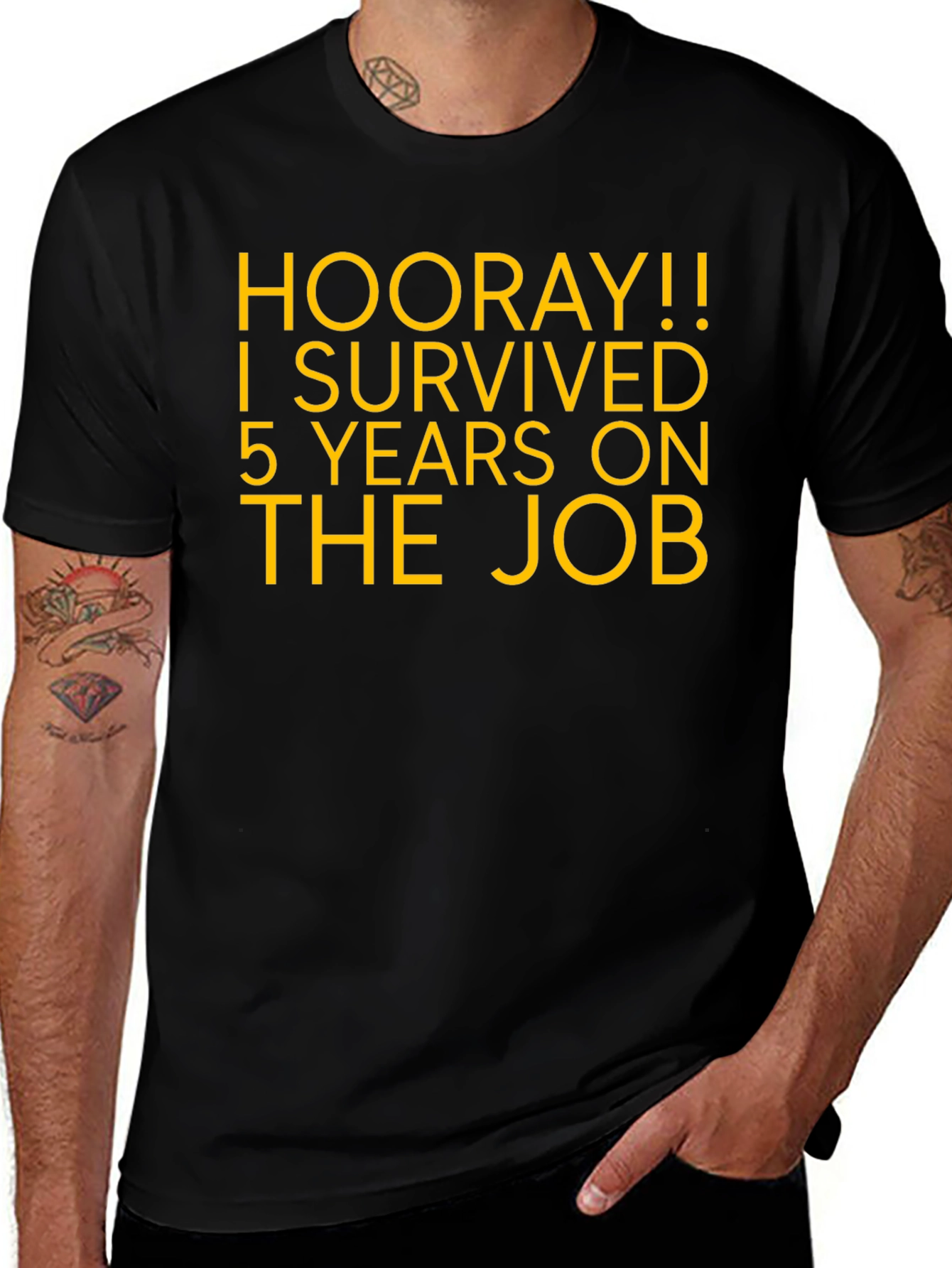 Variant 25 of Hooray! 5 Years On The Job T-Shirt