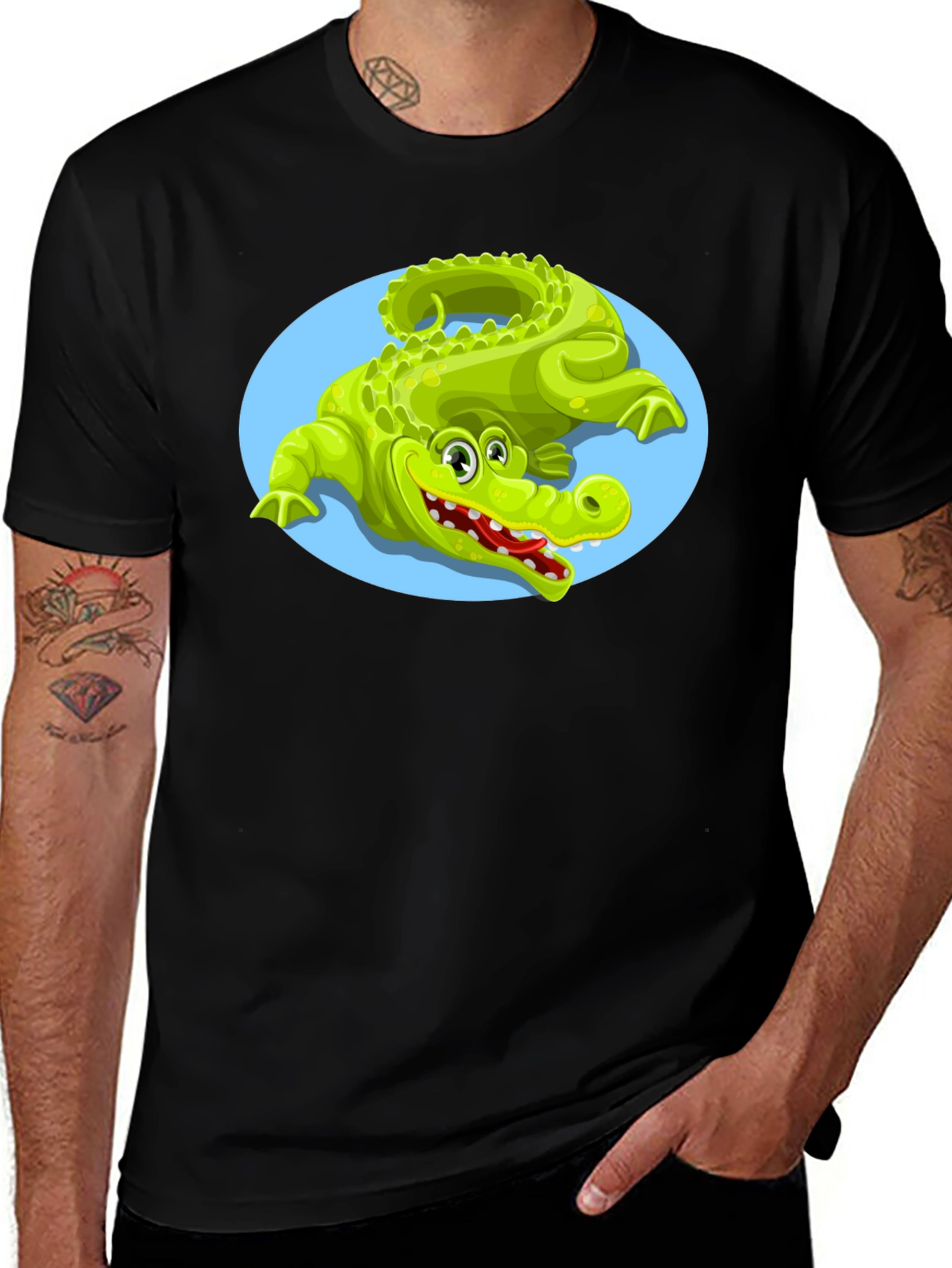 Variant 16 of Cartoon Alligator Graphic Tee