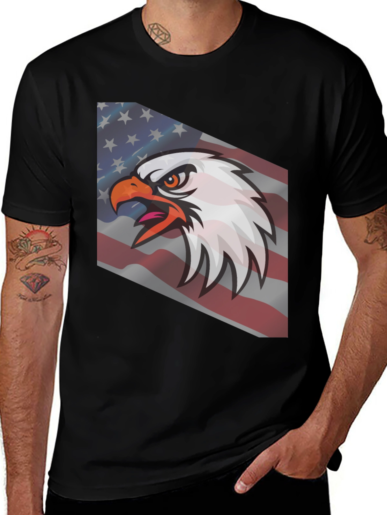 Variant 16 of American Eagle Flag Graphic T-Shirt