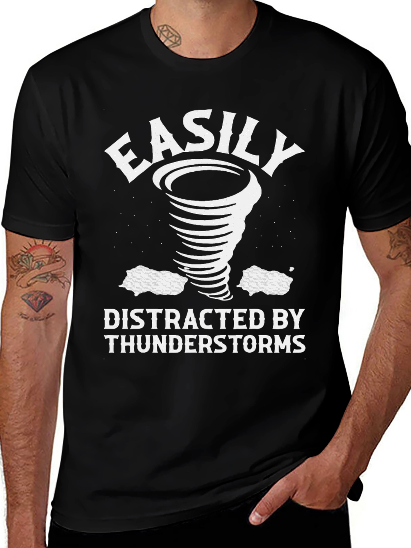Variant 12 of Easily Distracted by Thunderstorms T-Shirt
